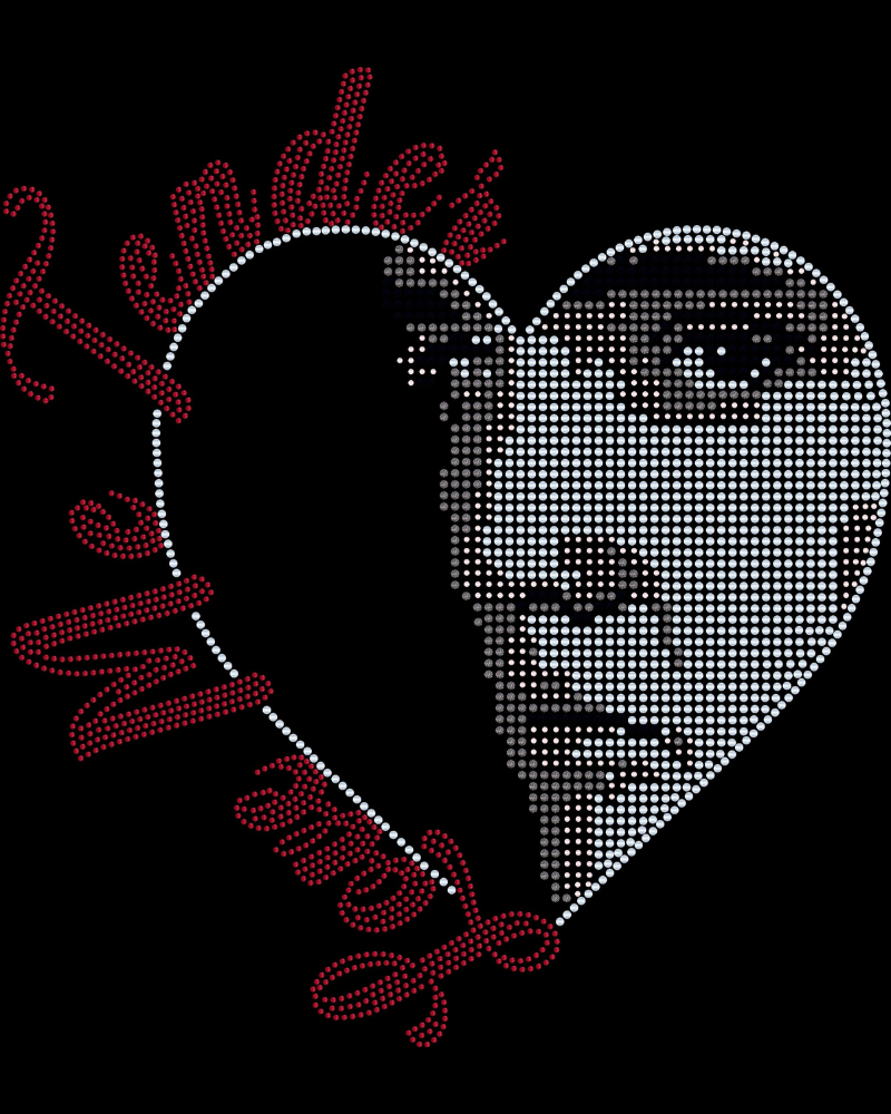 Elvis Love Me Tender Valentine Bling Apparel – Ladies V-Neck Tee, Unisex Crewneck, Ladies Long Sleeve V-Neck Shirt, Unisex Sweatshirt