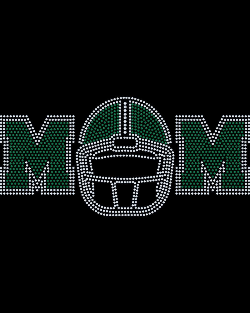Football Mom with Customized Team Name Bling Apparel – Ladies V-Neck Tee, Unisex Crewneck, Ladies Long Sleeve V-Neck Shirt, Unisex Sweatshirt