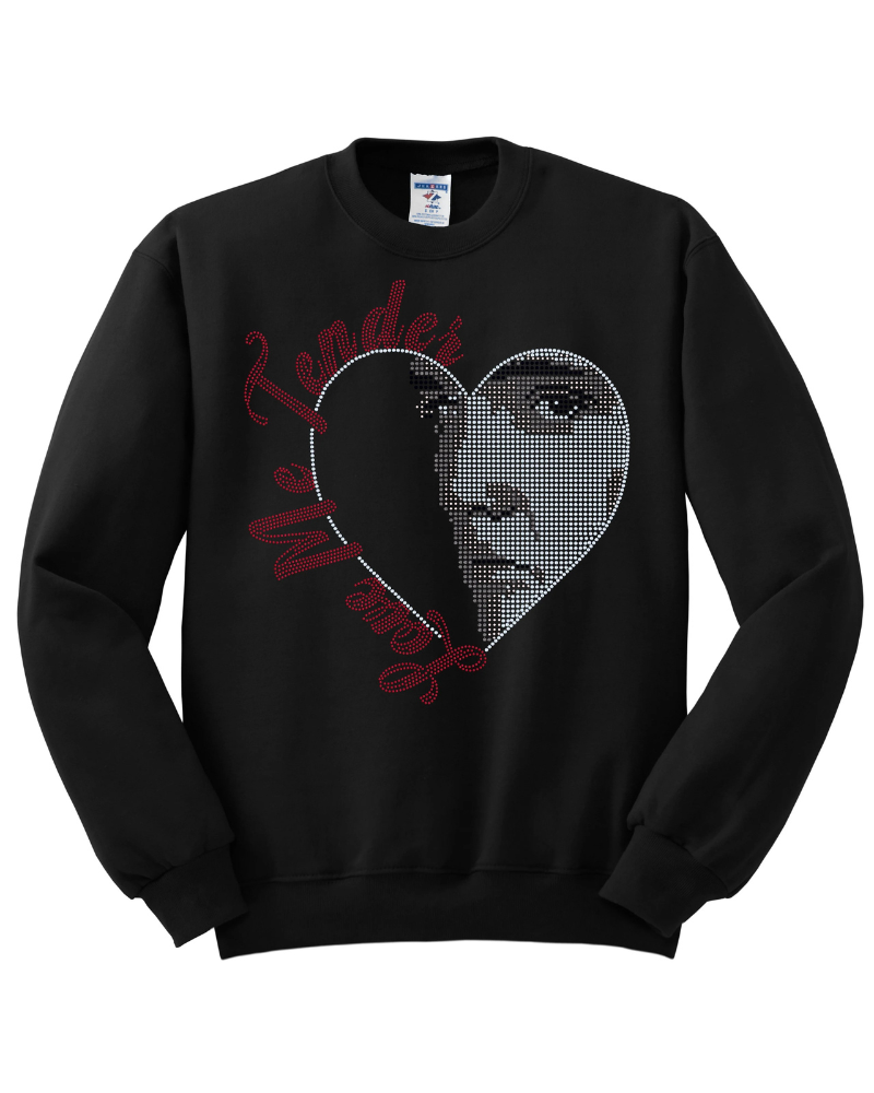 Elvis Love Me Tender Valentine Bling Apparel – Ladies V-Neck Tee, Unisex Crewneck, Ladies Long Sleeve V-Neck Shirt, Unisex Sweatshirt