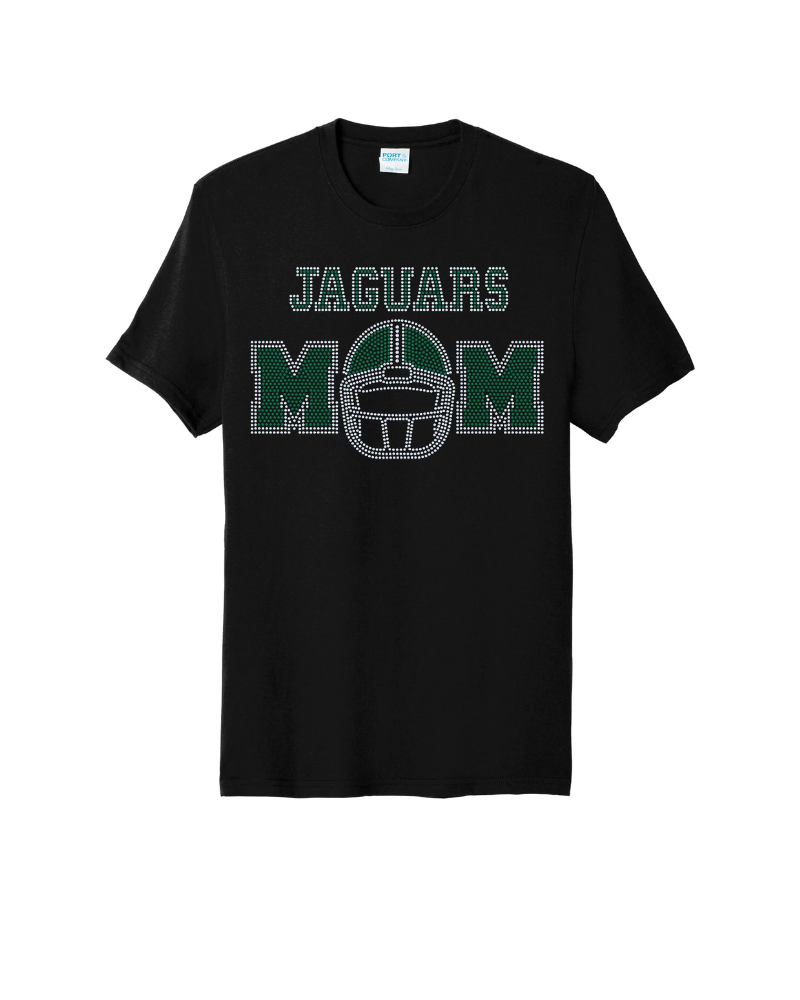 Football Mom with Customized Team Name Bling Apparel – Ladies V-Neck Tee, Unisex Crewneck, Ladies Long Sleeve V-Neck Shirt, Unisex Sweatshirt
