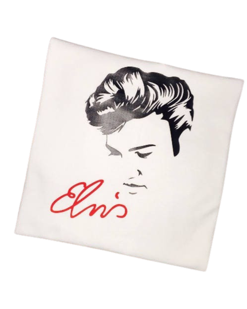 Elvis Presley Silhouette Apparel – Ladies V-Neck Tee, Unisex Crewneck, Ladies Long Sleeve V-Neck Shirt, Unisex Sweatshirt