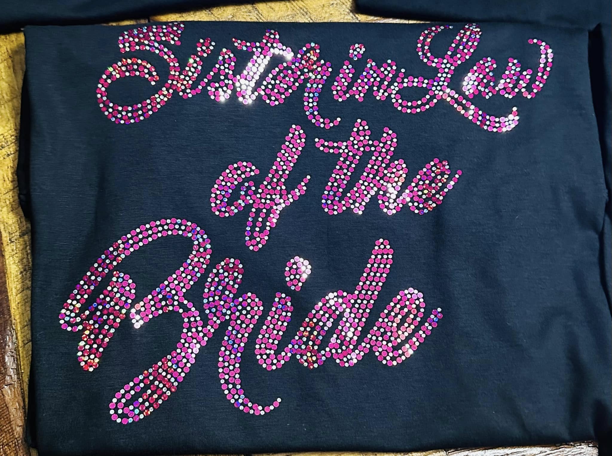 Wedding Party Bling Tee / Bride to Be, Mother of the Bride, Sister of the Bride Bling - Stitch N Bling