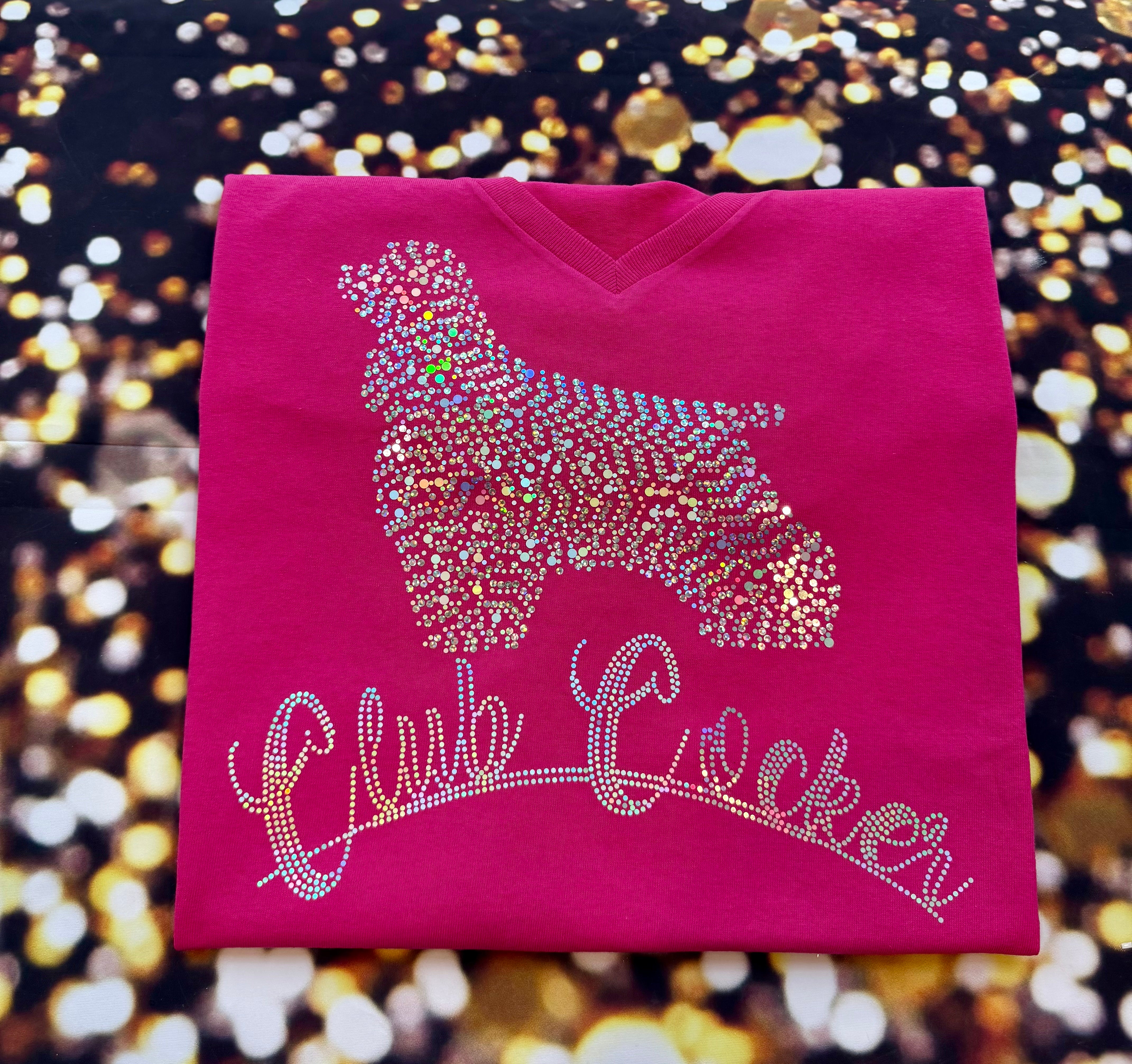 American Cocker Spaniel Club Cocker Dog Mom Bling Apparel – Ladies V-Neck Tee, Unisex Crewneck, Ladies Long Sleeve V-Neck Shirt, Unisex Sweatshirt