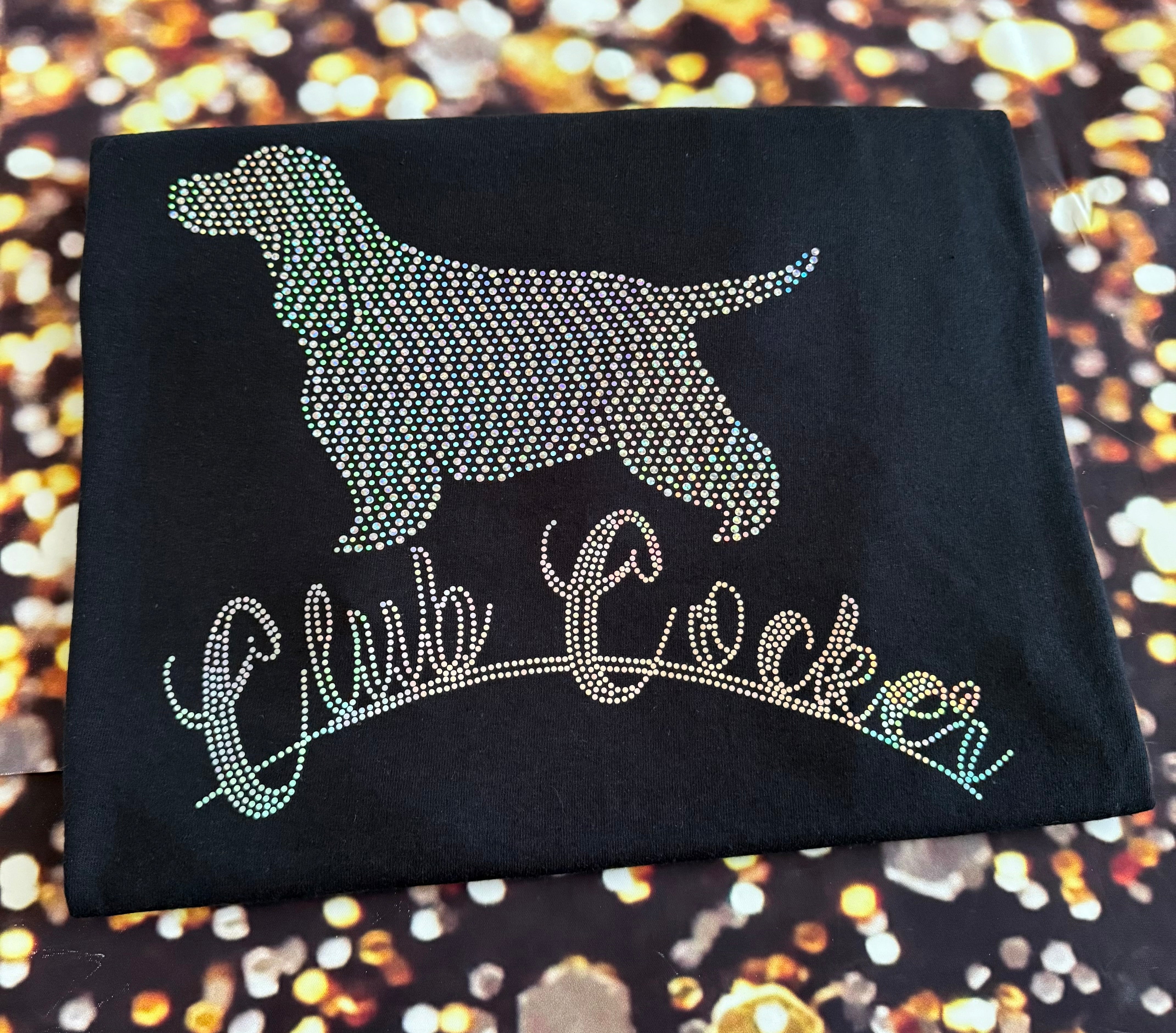 English Cocker Spaniel Club Cocker Dog Mom Bling Apparel – Ladies V-Neck Tee, Unisex Crewneck, Ladies Long Sleeve V-Neck Shirt, Unisex Sweatshirt