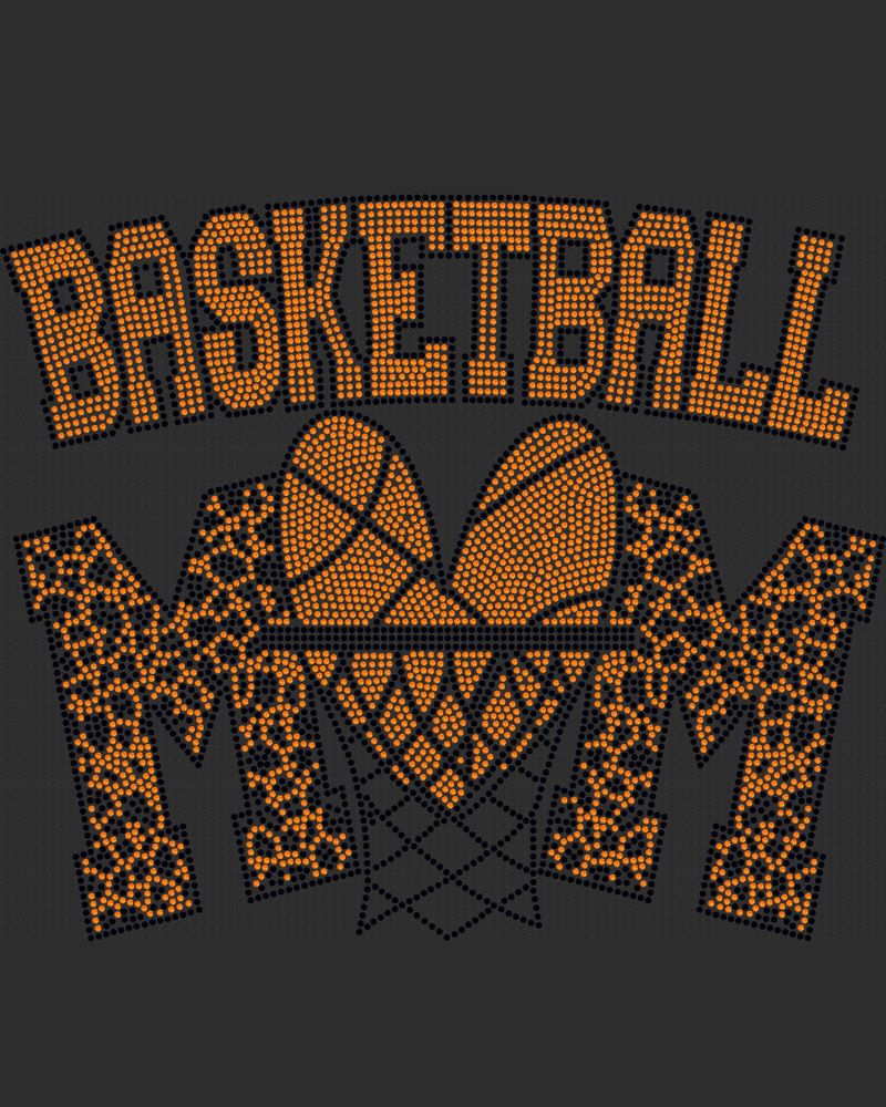 Basketball Mom Sports Sparkle Bling Apparel – Ladies V-Neck Tee, Unisex Crewneck, Ladies Long Sleeve V-Neck Shirt, Unisex Sweatshirt