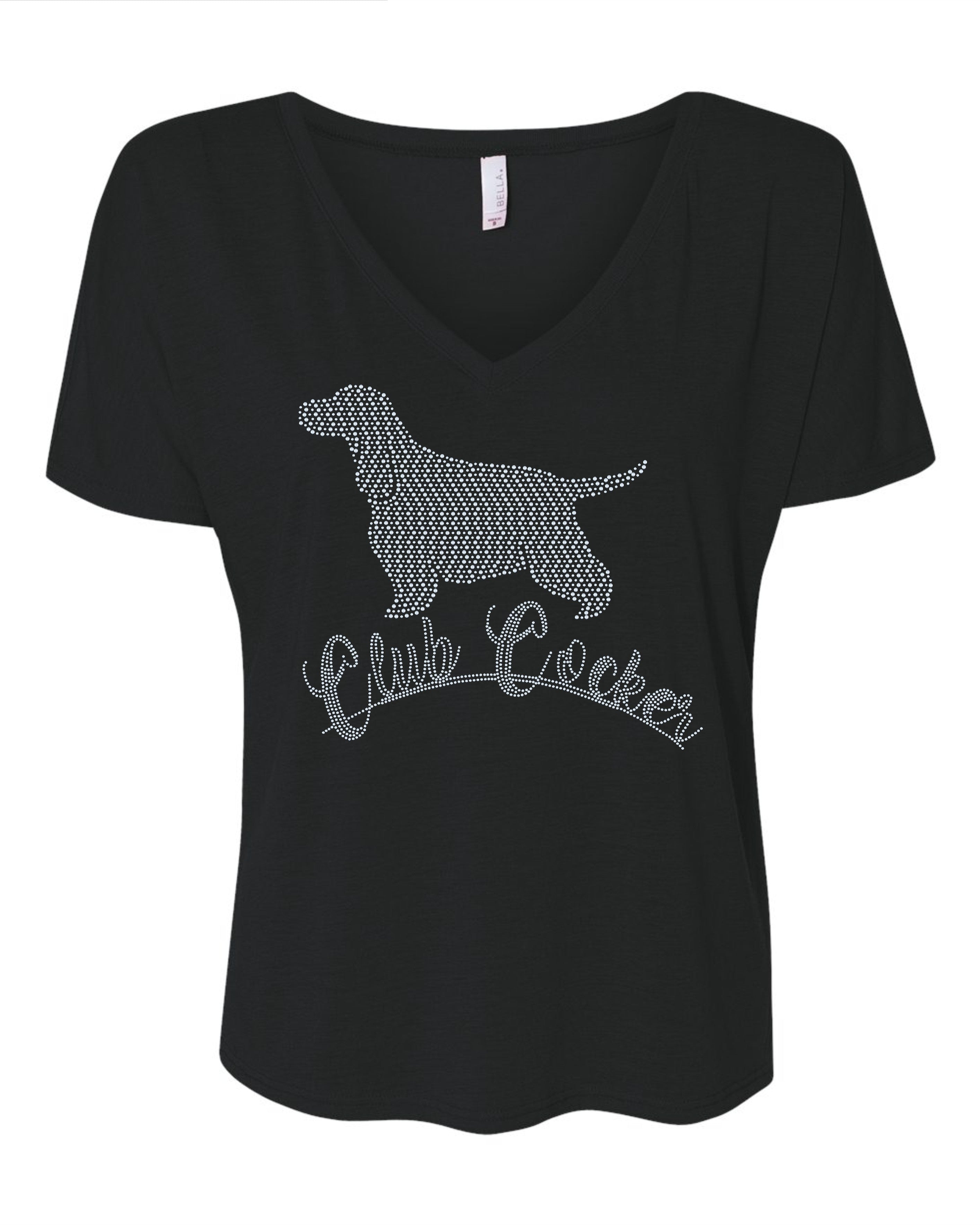 English Cocker Spaniel, Club Cocker Tee, Cocker Spaniel Club, Dog Design, and Dog Lover T-Shirt, Tee, Sweatshirt (Copy) - Stitch N Bling
