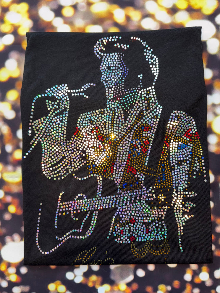 Elvis Bling Full Body Jumpsuit Elvis / XL Elvis Design Jacket or Sweatshirt! Singing Elvis with Bling! - Stitch N Bling