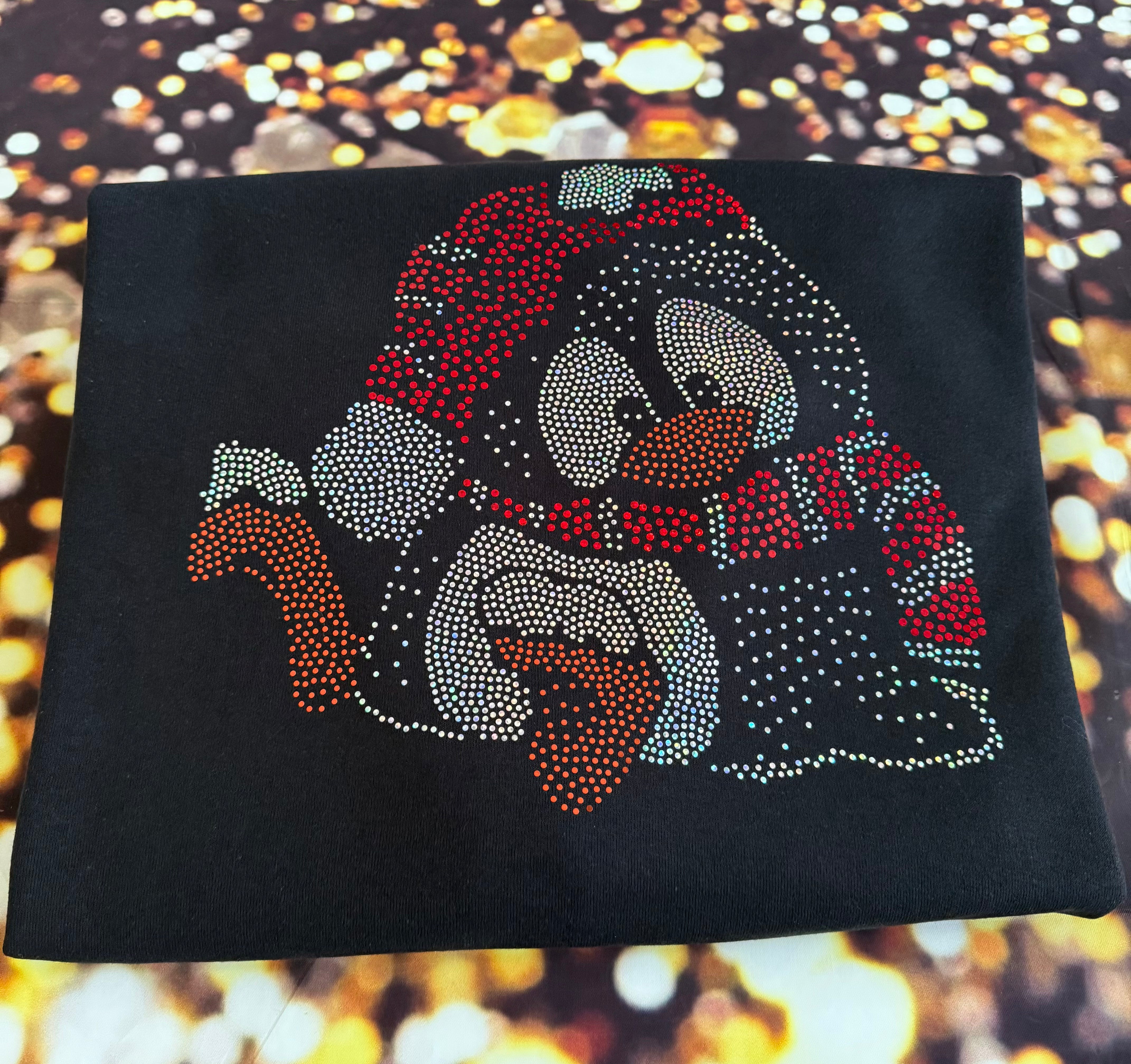 Christmas Penguin Holiday Bling Apparel β Ladies V-Neck Tee, Unisex Crewneck, Ladies Long Sleeve V-Neck Shirt, Unisex Sweatshirt