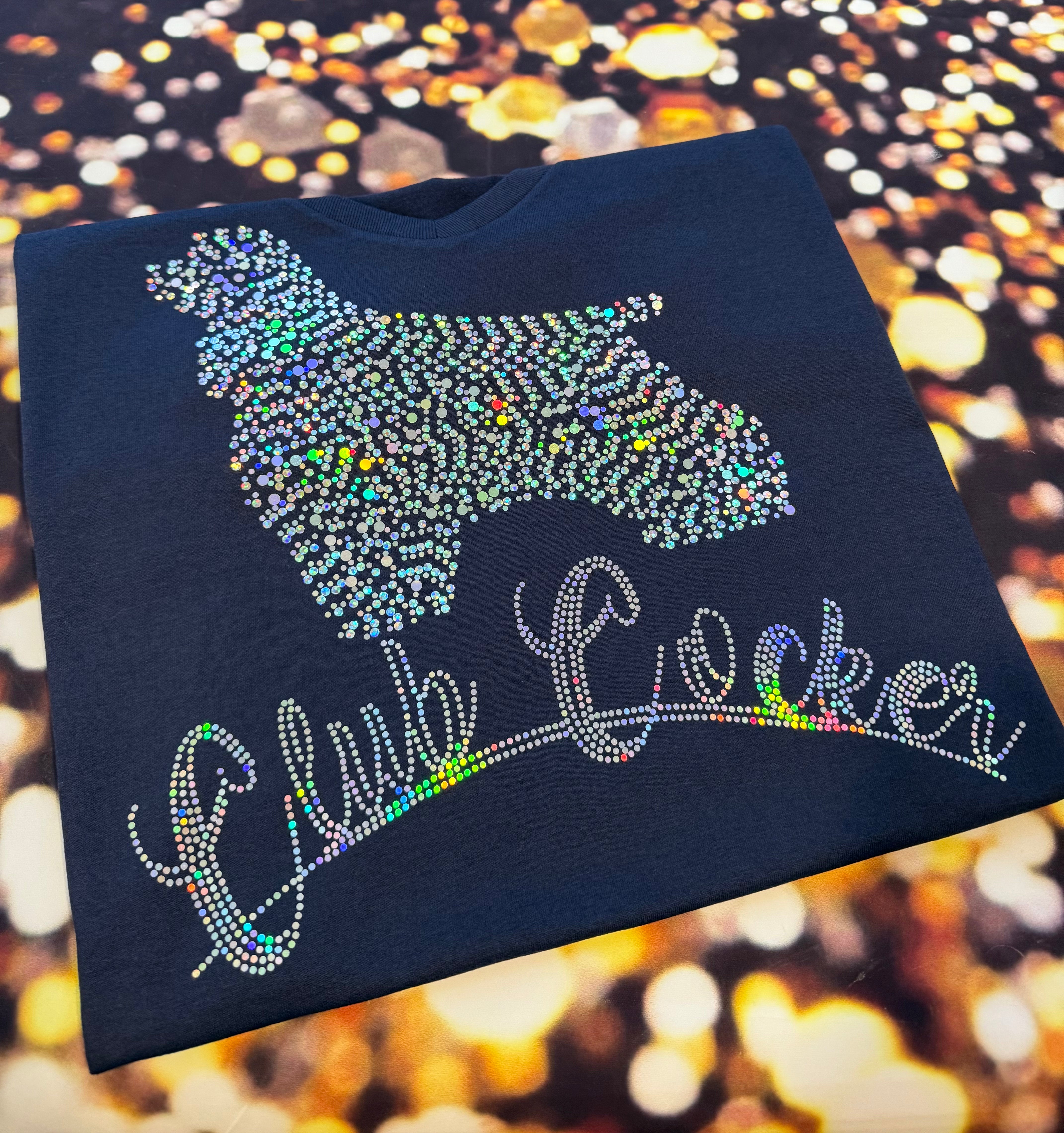 American Cocker Spaniel Club Cocker Dog Mom Bling Apparel – Ladies V-Neck Tee, Unisex Crewneck, Ladies Long Sleeve V-Neck Shirt, Unisex Sweatshirt