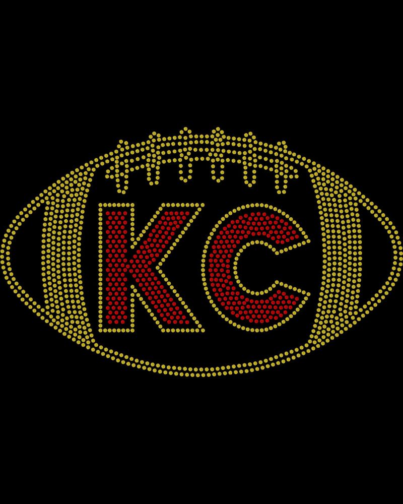 Kansas City Football Bling Apparel – Ladies V-Neck Tee, Unisex Crewneck, Ladies Long Sleeve V-Neck Shirt, Unisex Sweatshirt