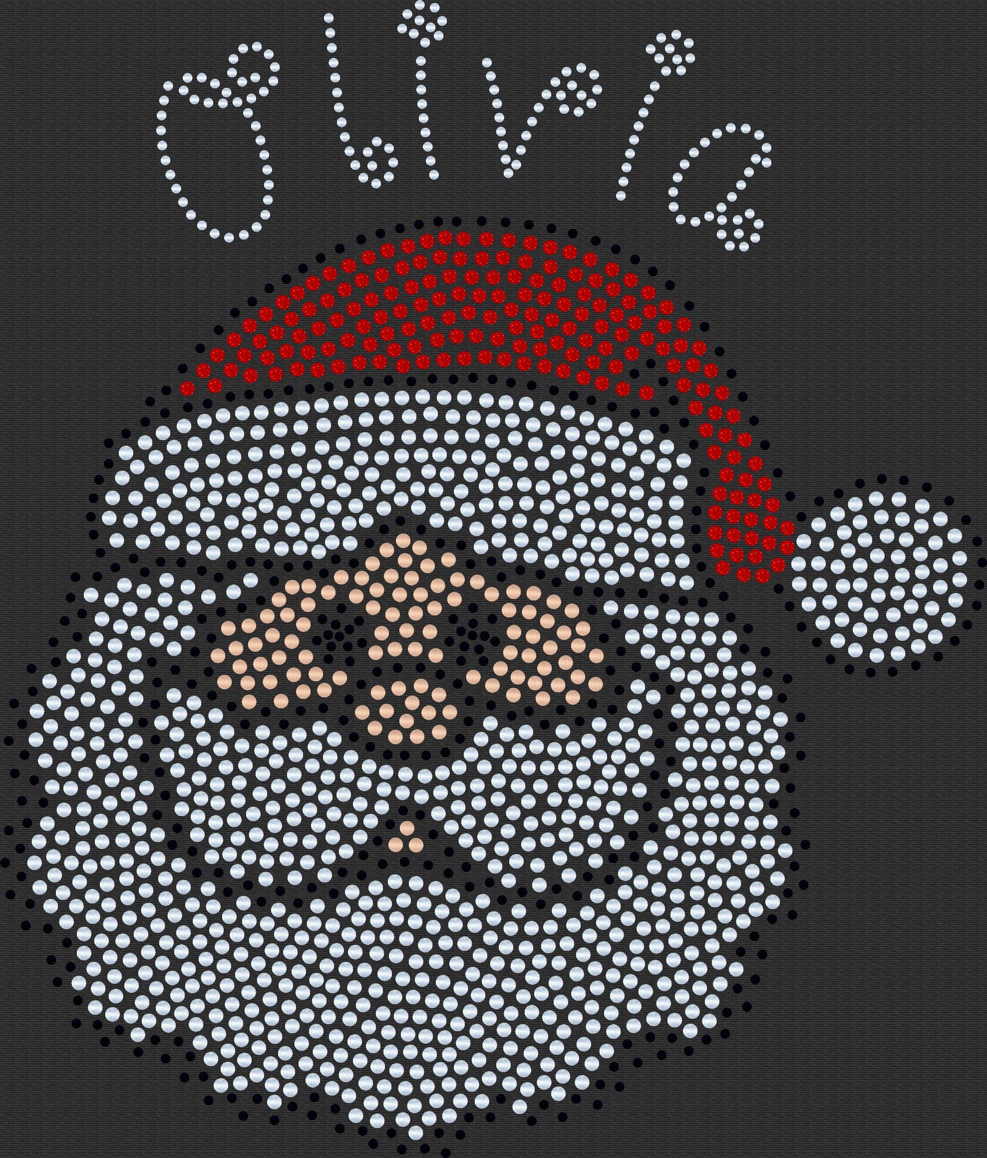 Christmas Santa Personalized Bling Youth Apparel – Girls and Unisex Children Crewneck with Free Personalization