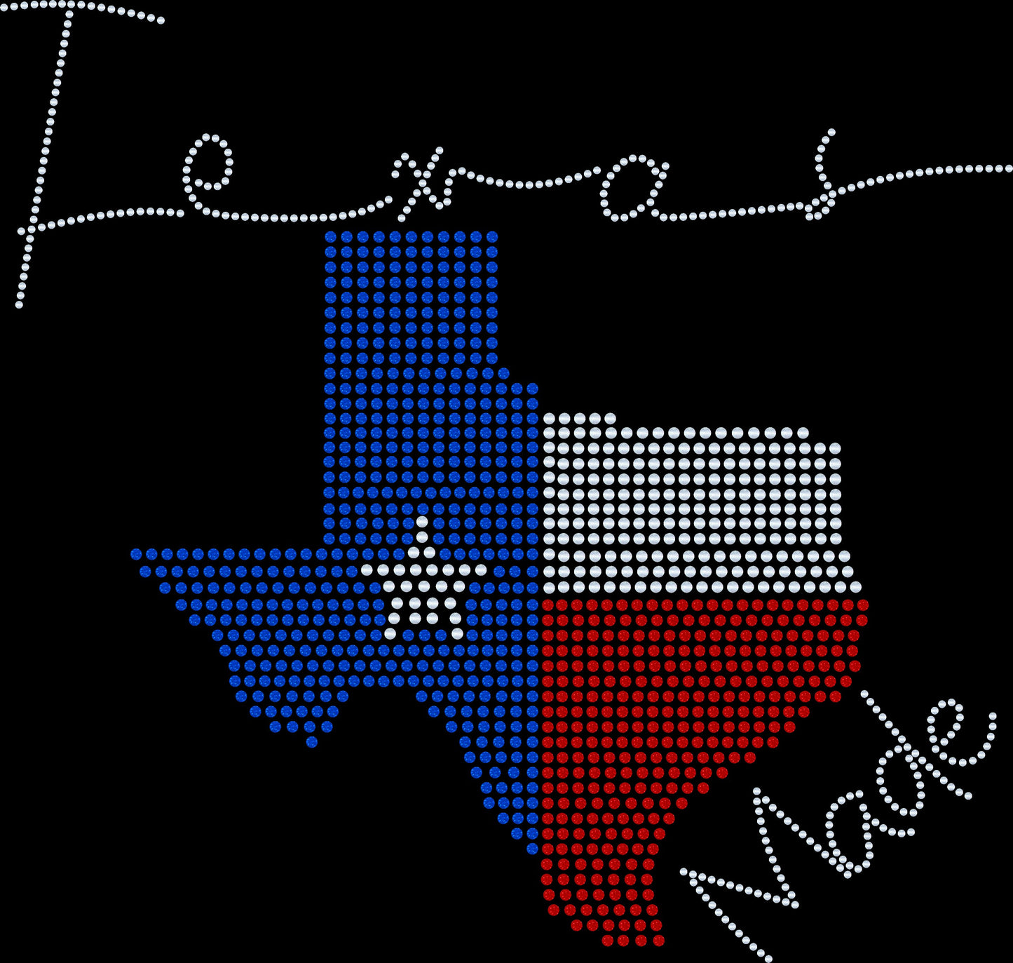 Texas Made Bling Shirt/State of Texas Sparkle Tee/ Texas Spirit Tee, Long Sleeve, Sweatshirt