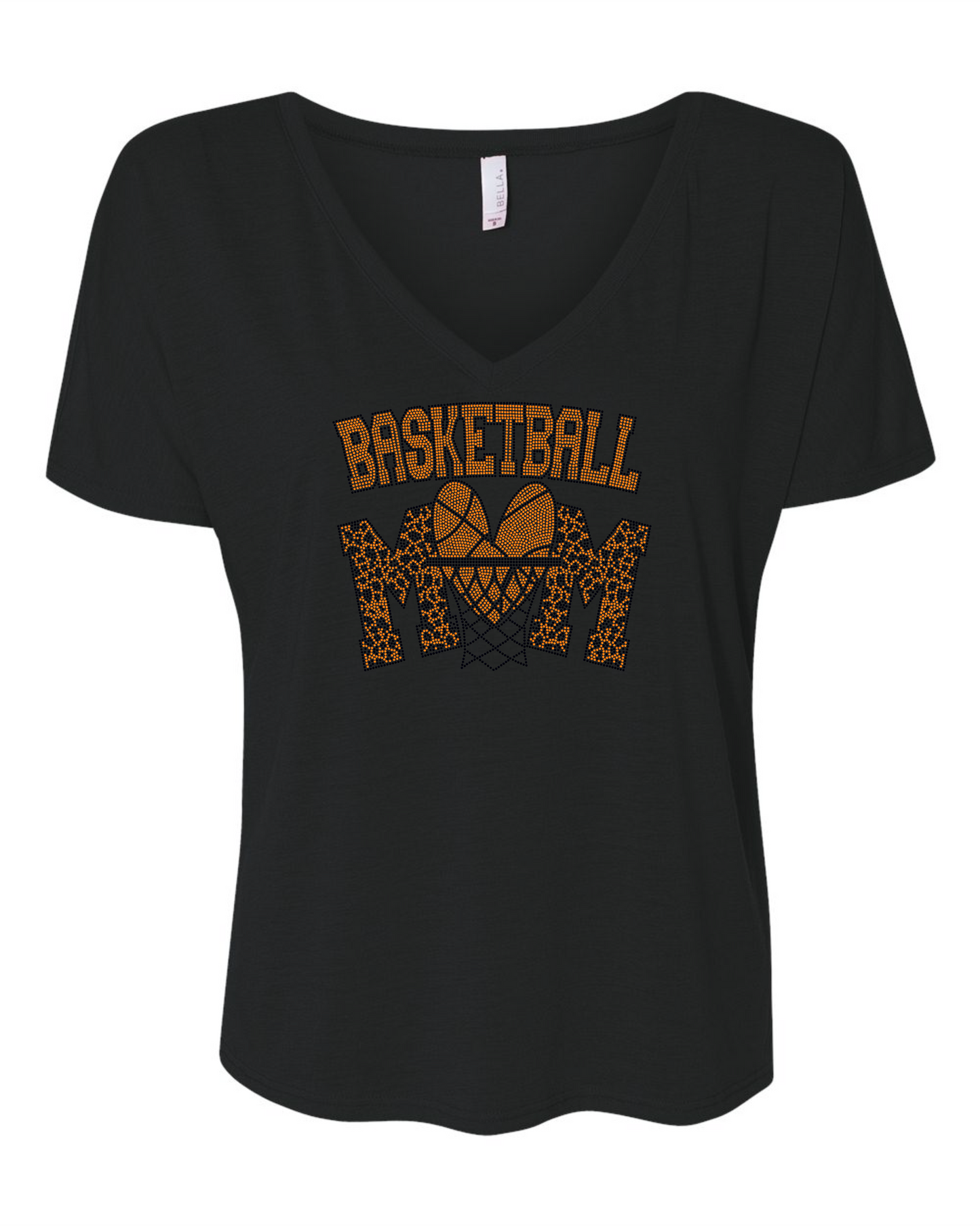 Basketball Mom Bling Tee, Basketball Sports Bling, Sport Mom Bling, Personalization Optional! Long sleeve and Sweatshirts! - Stitch N Bling