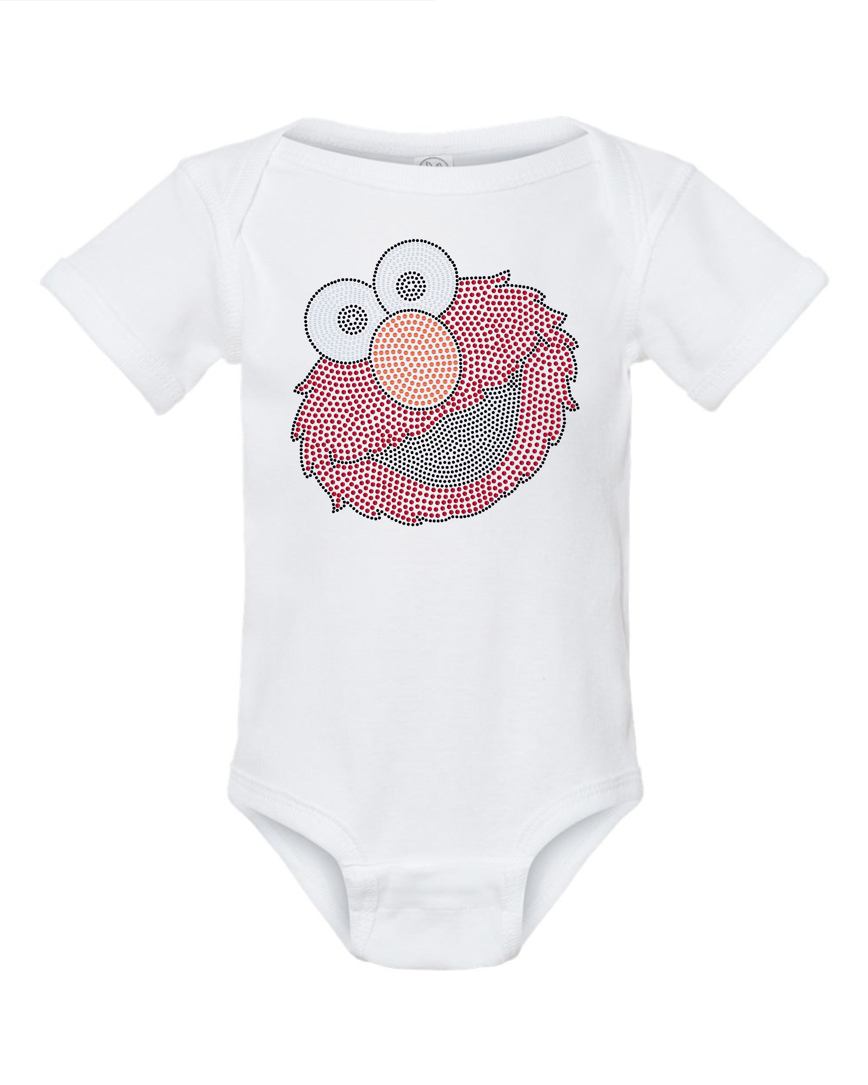 Monster Puppet Baby Bling Onesies, Youth Size Tee with Free Personalization!