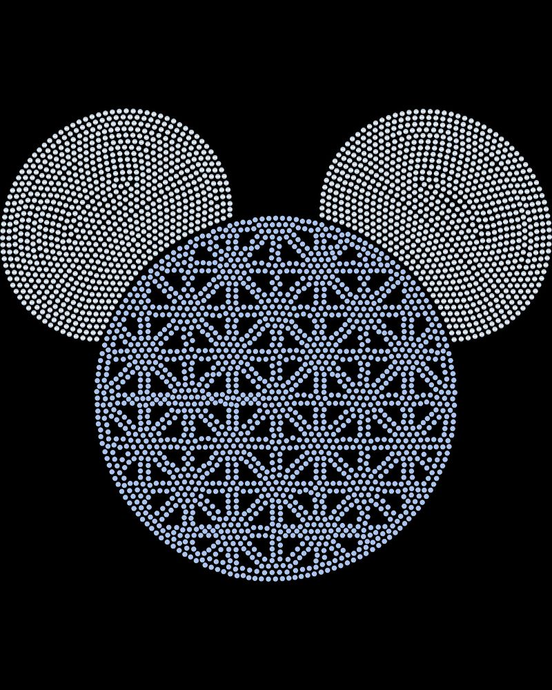 Theme Park Girl Mouse Bling Apparel - Youth , Ladies V-Neck Tee, Unisex Crewneck, Ladies Long Sleeve V-Neck Shirt, Unisex Sweatshirt