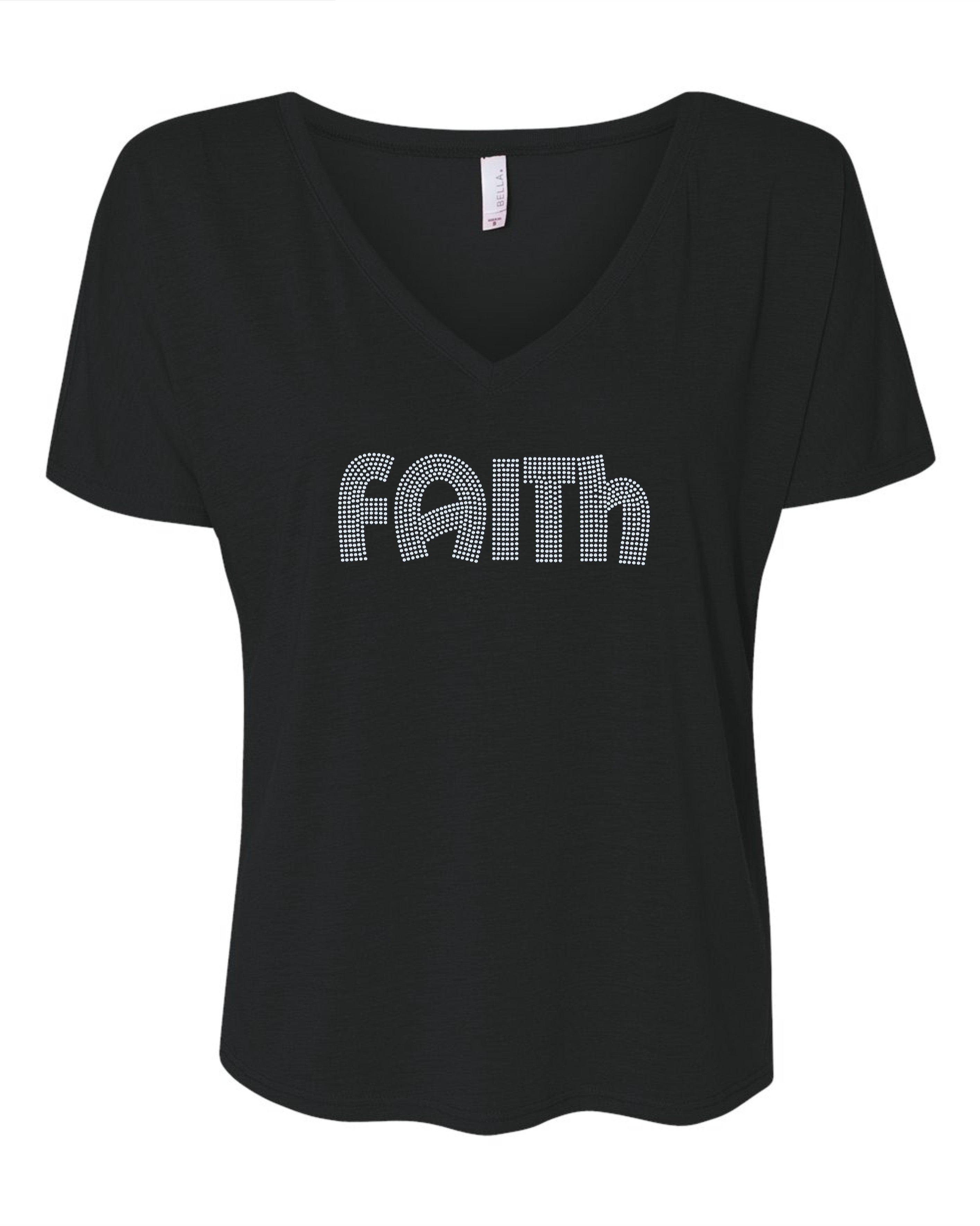 Faith Bling Tee / Religious Bling Tee / Choose your color bling! / Religion T-Shirt Sweatshirt, Tee or Long Sleeve! - Stitch N Bling