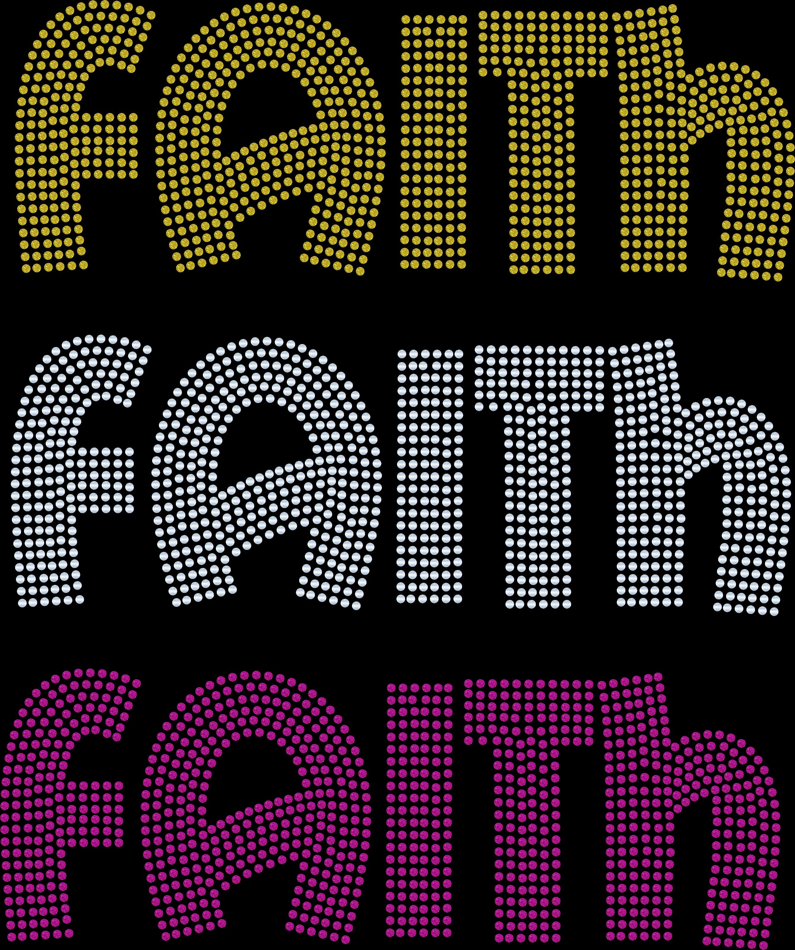Faith Bling Tee / Religious Bling Tee / Choose your color bling! / Religion T-Shirt Sweatshirt, Tee or Long Sleeve! - Stitch N Bling