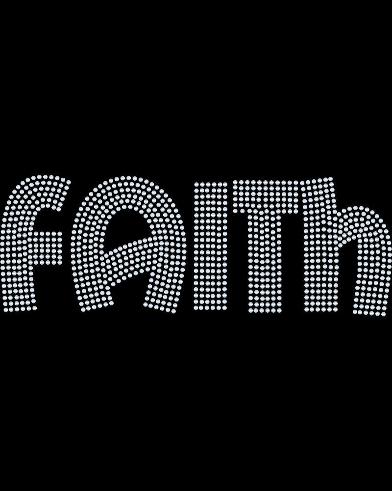 Faith Religious Bling Apparel – Ladies V-Neck Tee, Unisex Crewneck, Ladies Long Sleeve V-Neck Shirt, Unisex Sweatshirt in Any Choice of Color!