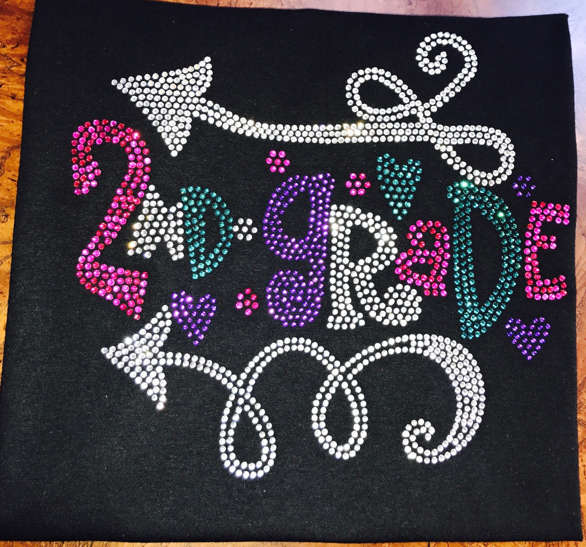 Bling Youth Grade School Tees, Back to School Tees, Arrow Accents, First Grade Bling Tee, 1st Grade, 2nd Grade, 3rd, 4th, 5th Grade Tee - Stitch N Bling