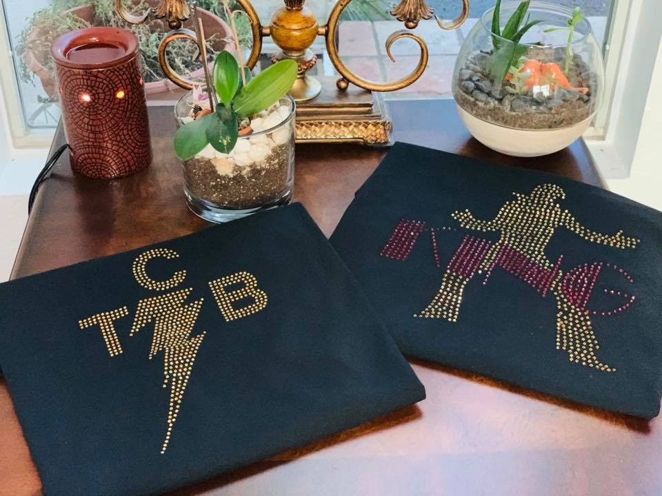 Elvis Presley TCB Bling Tee or Bag! Option for Quote on Back or Custom Saying. Elvis Bling / Personalization available upon request - Stitch N Bling