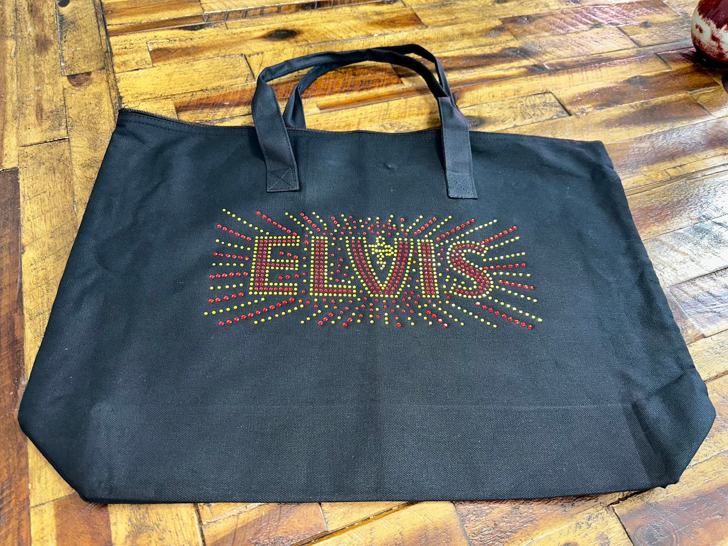 Elvis Lights! Elvis Presley Bag / Graceland Large Tote bag! Personalized - Stitch N Bling