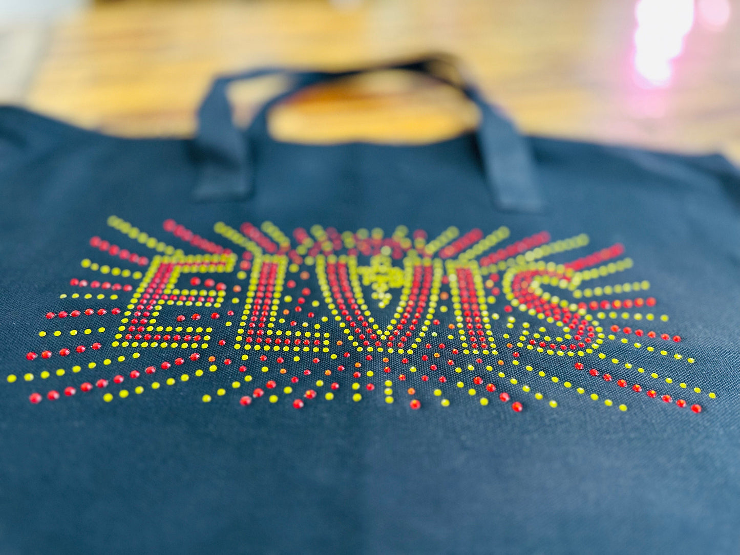 Elvis Lights! Elvis Presley Bag / Graceland Large Tote bag! Personalized - Stitch N Bling