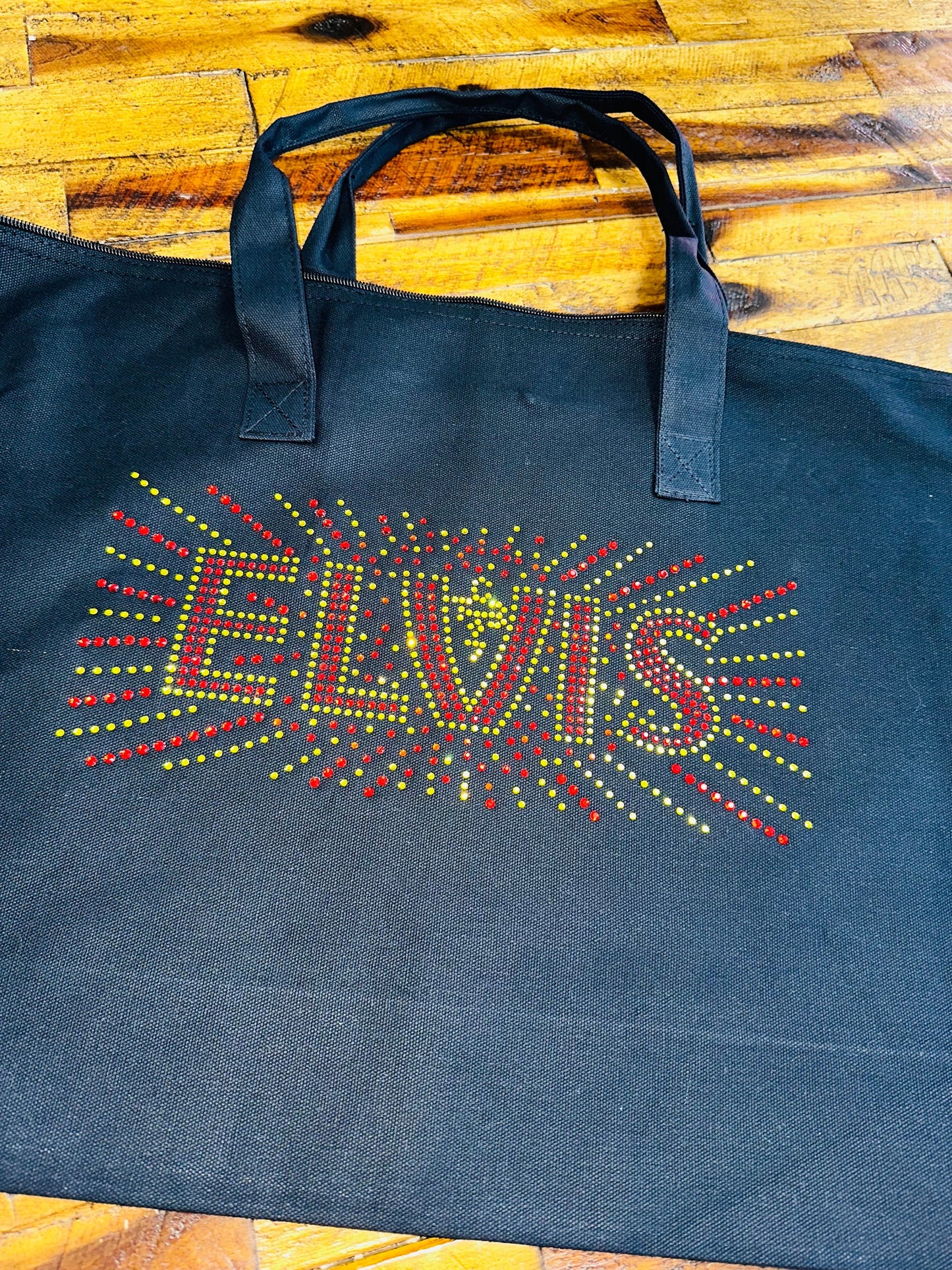 Elvis Lights! Elvis Presley Bag / Graceland Large Tote bag! Personalized - Stitch N Bling