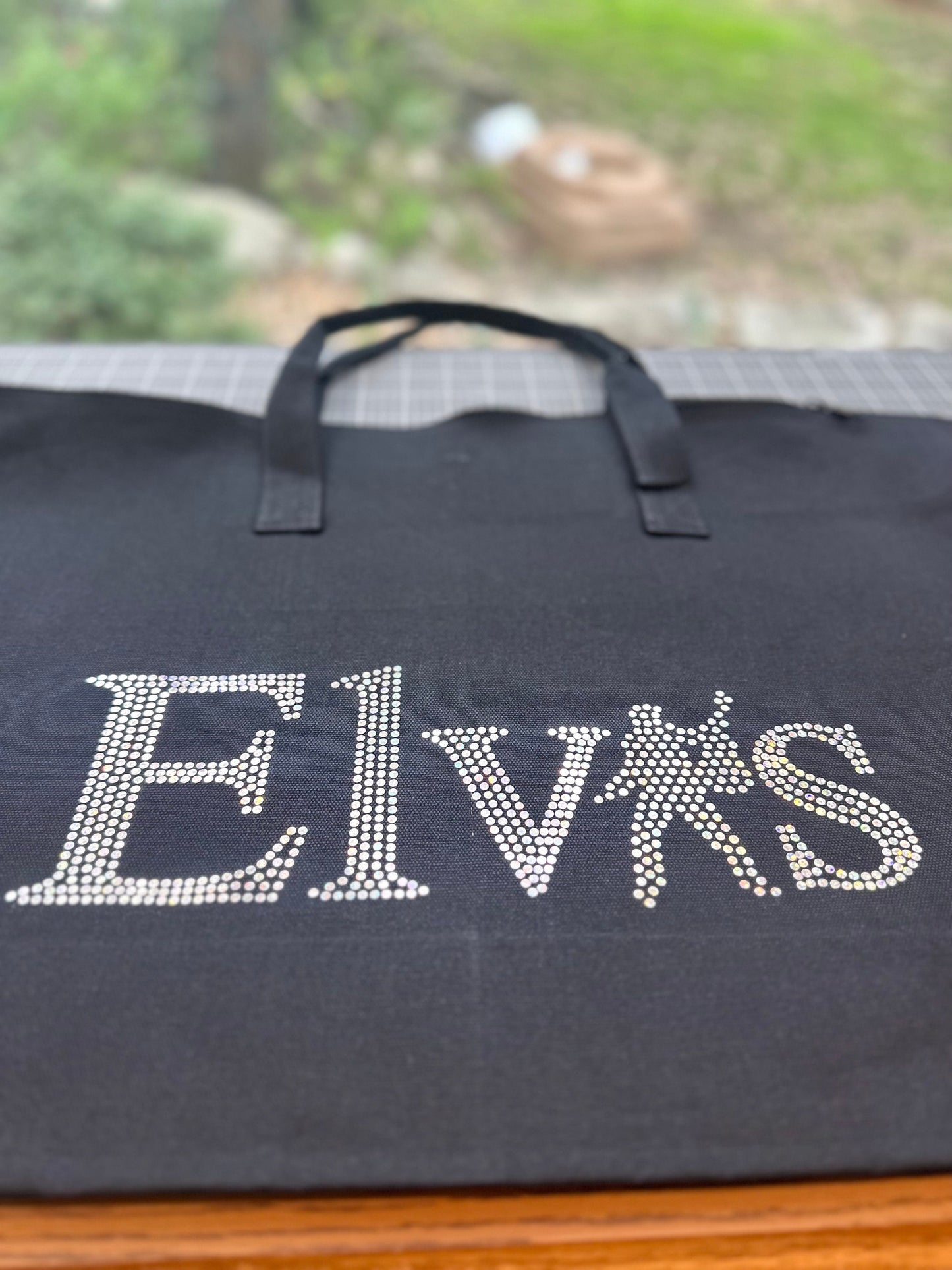 Elvis Bling Bag / Elvis Bag / Graceland Zippered Tote bag! - Stitch N Bling