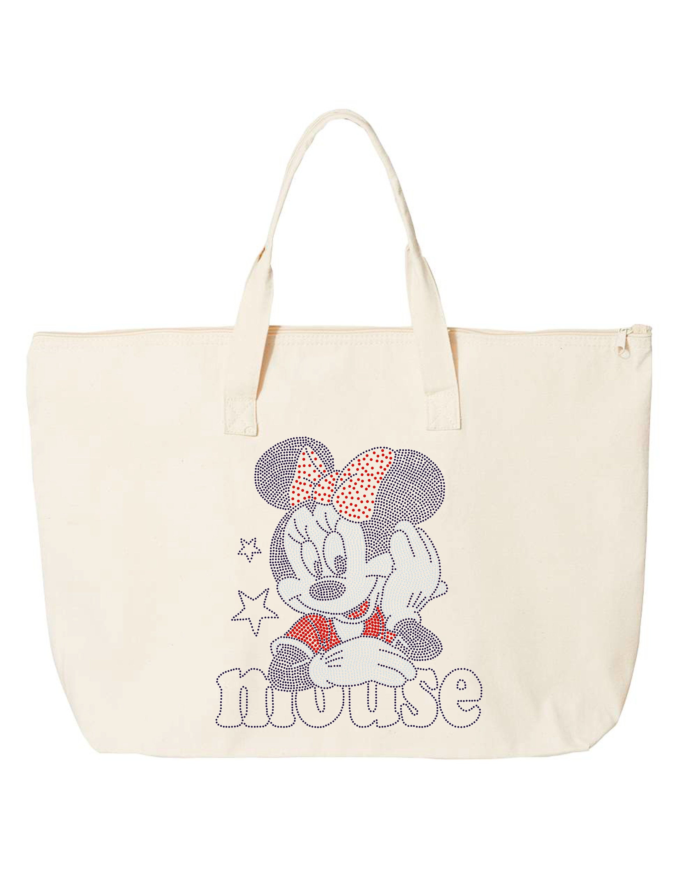 Minnie Mouse Bling Bag /Mini Bag / Zippered Tote bag! - Stitch N Bling
