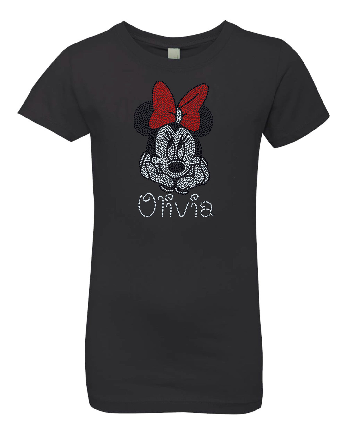 Personalized Mouse Bling/ Girl Mouse Tee/ Children & Adult Sizes Available, Sweatshirts / Free Personalization