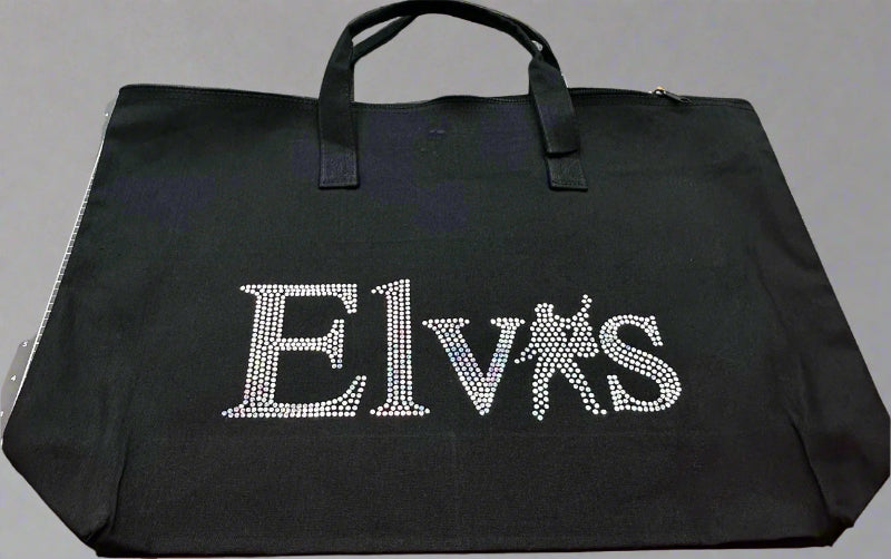 Elvis Bling Bag / Elvis Bag / Graceland Zippered Tote bag! - Stitch N Bling