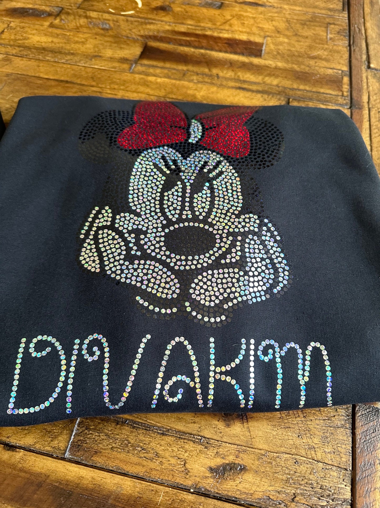 Personalized Mouse Bling/ Girl Mouse Tee/ Children & Adult Sizes Available, Sweatshirts / Free Personalization