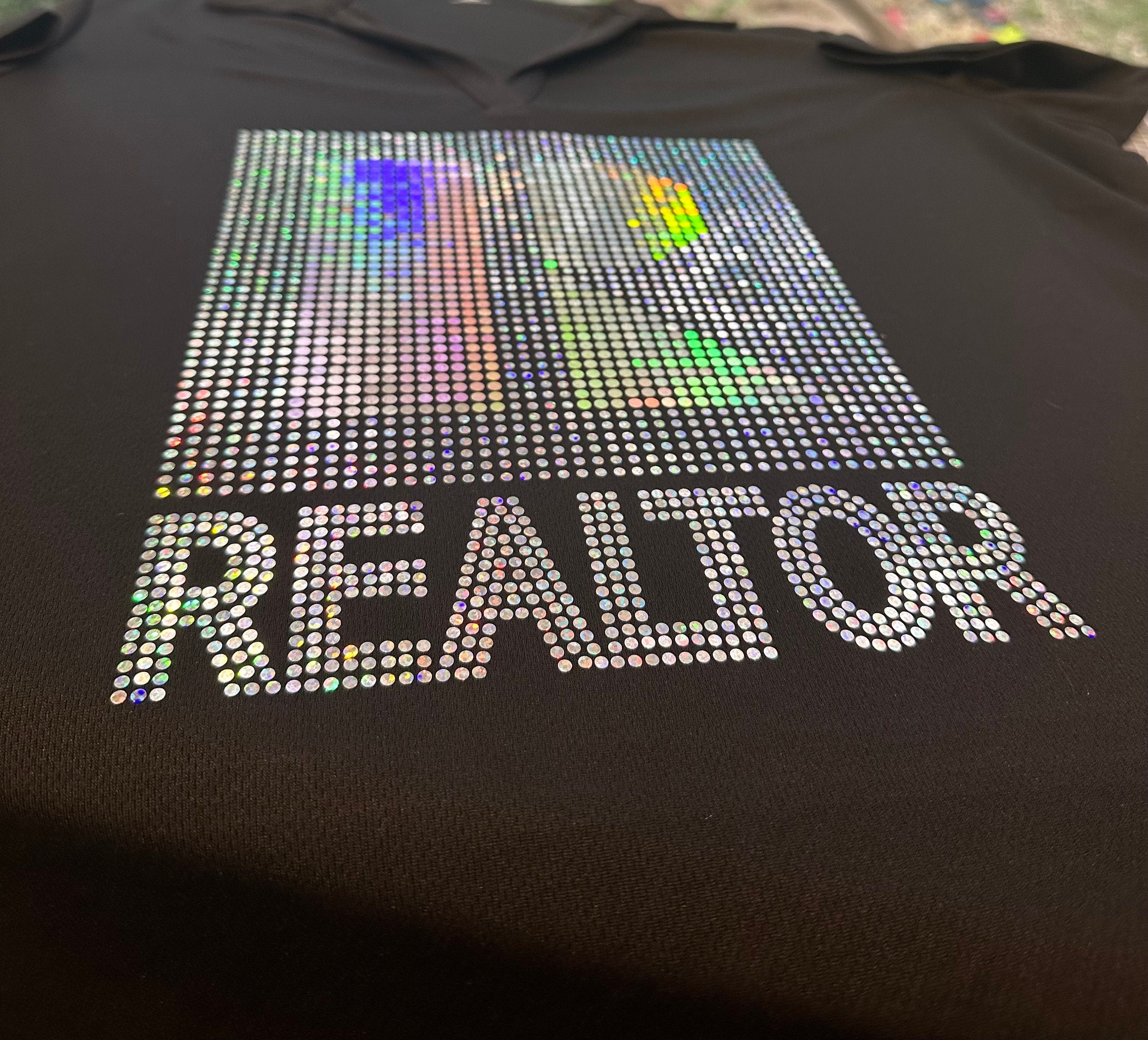 Real Estate Polo Bling Shirt / REALTOR Work Polo Sparkly Spangle Collared Tee / Realtor Polo - Stitch N Bling