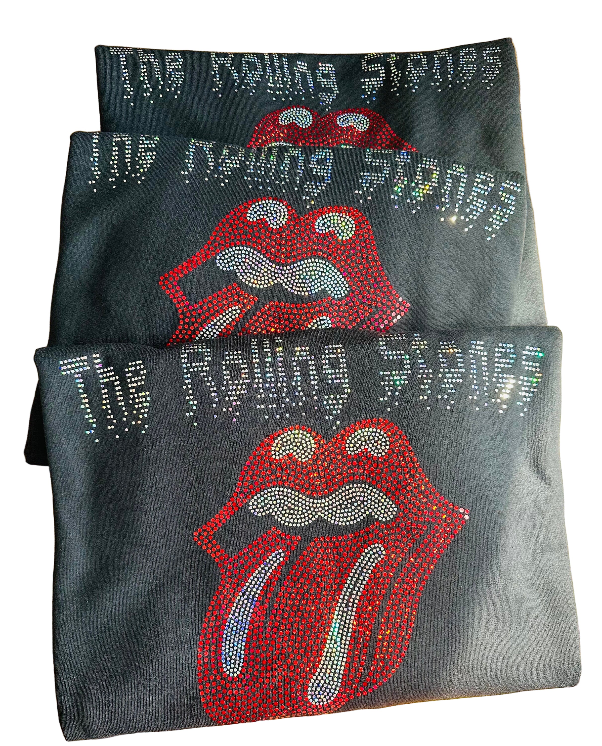 Rolling Stones Bling Tee or Sweatshirt! Personalization Available! - Stitch N Bling