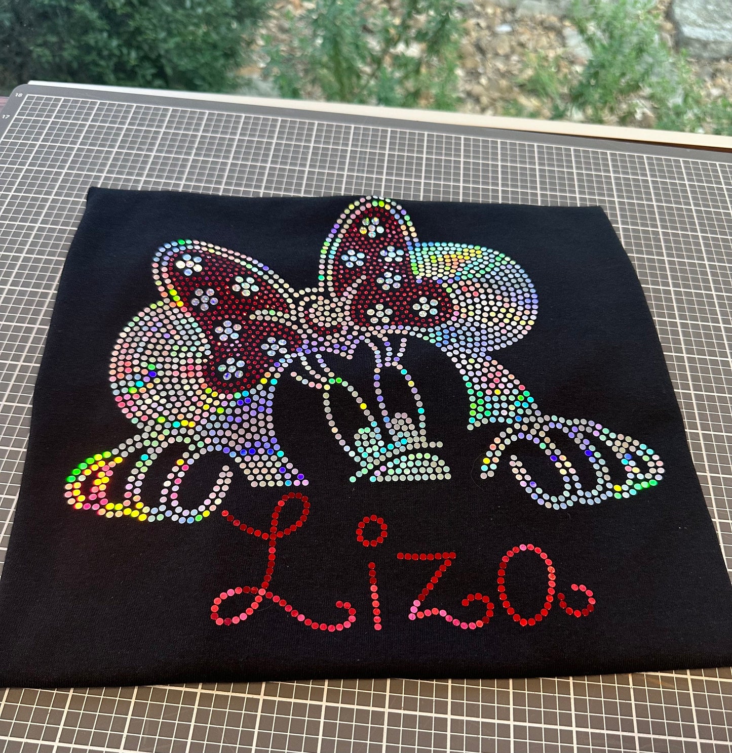 Personalized Mouse Peek a Boo Bling/ Girl Mouse Tee/ Children & Adult Sizes Available, Sweatshirts and Tees