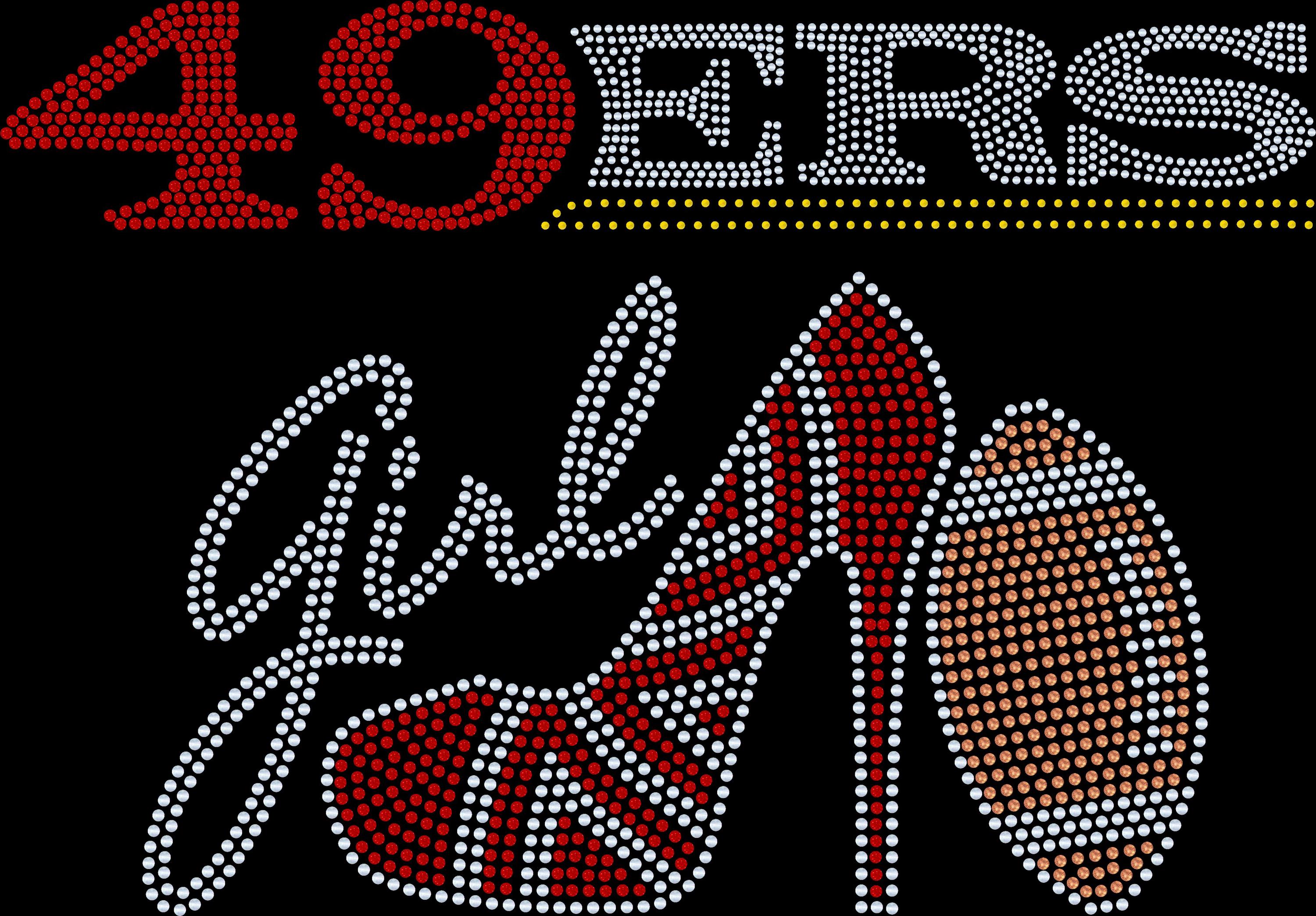 Personalized San Francisco Bling Tee, High Heel Shoe, Bling Shoe, Girl, Optional Personalization Name & Number Tee! - Stitch N Bling