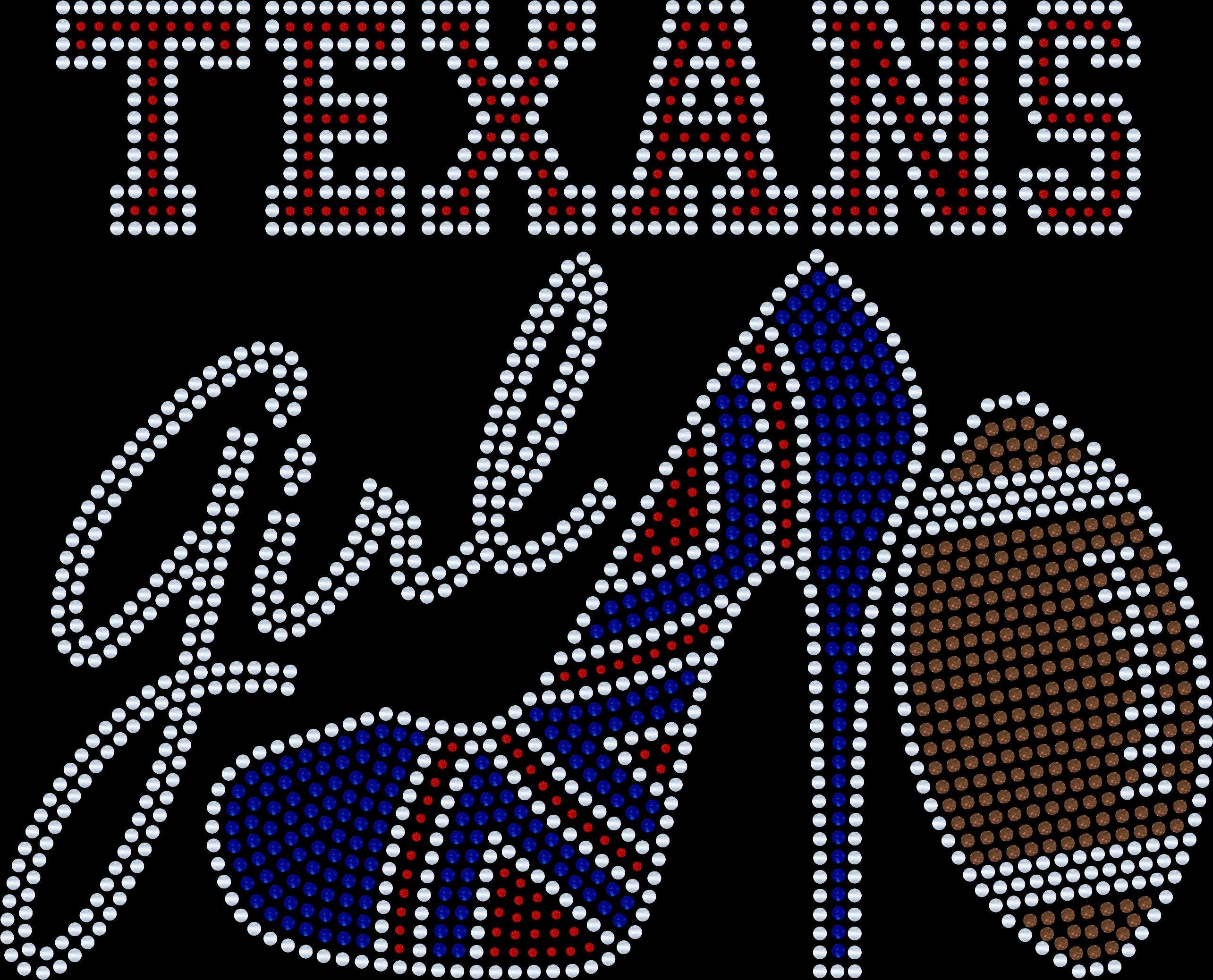 Personalized Houston Texans Bling Tee, High Heel Shoe, Texans Girl, Personalization Optional! Sweatshirts and Long sleeve Available! - Stitch N Bling