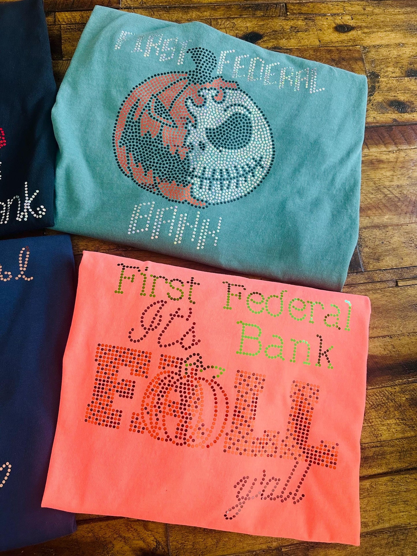 Halloween Bling Tee, T-Shirt Jack O Lantern Spangle Design! Halloween Pumpkin Tee, Long Sleeve or Sweatshirt! - Stitch N Bling