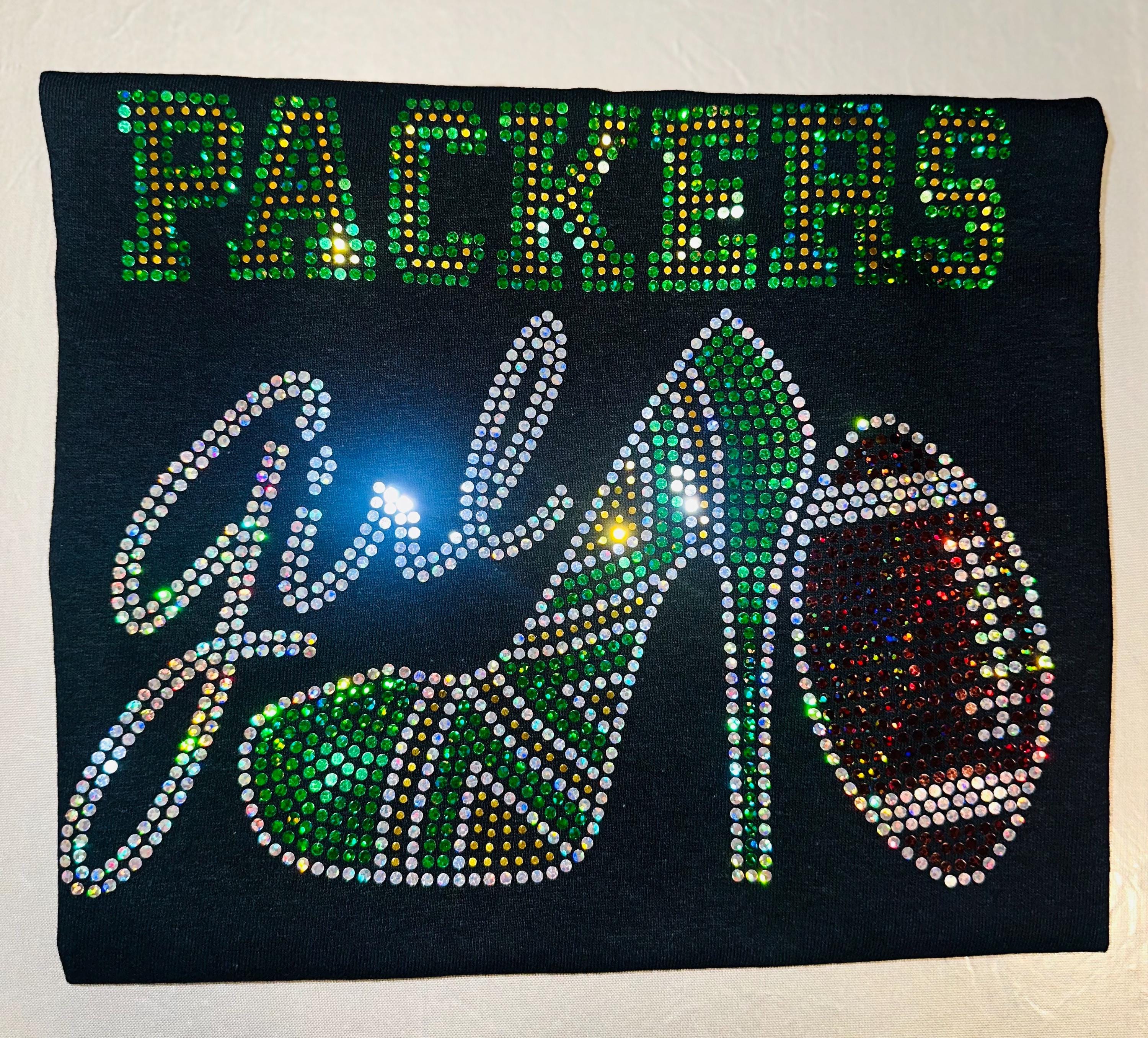 Personalized Green Bay Packers Tee, High Heel Tennis Shoe, Packers Girl, Personalization Optional! Long sleeve and Sweatshirts! - Stitch N Bling