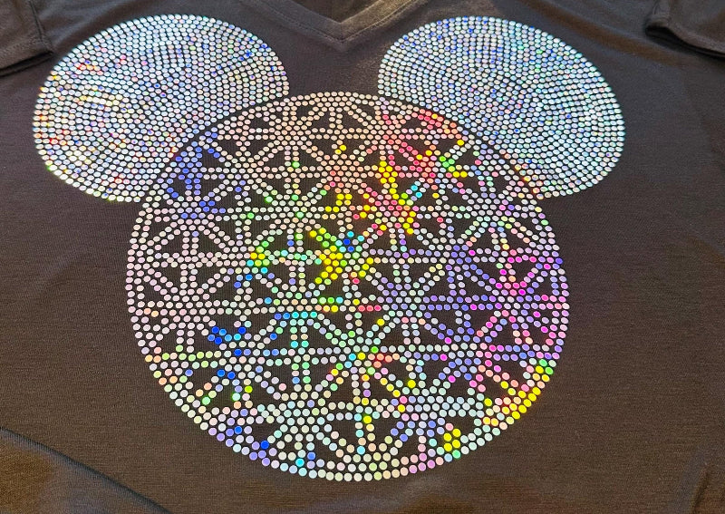 Mouse Bling / Theme Park Mouse Tee / Children & Adult Sizes Available, Sweatshirts and Long Sleeves Available! - Stitch N Bling