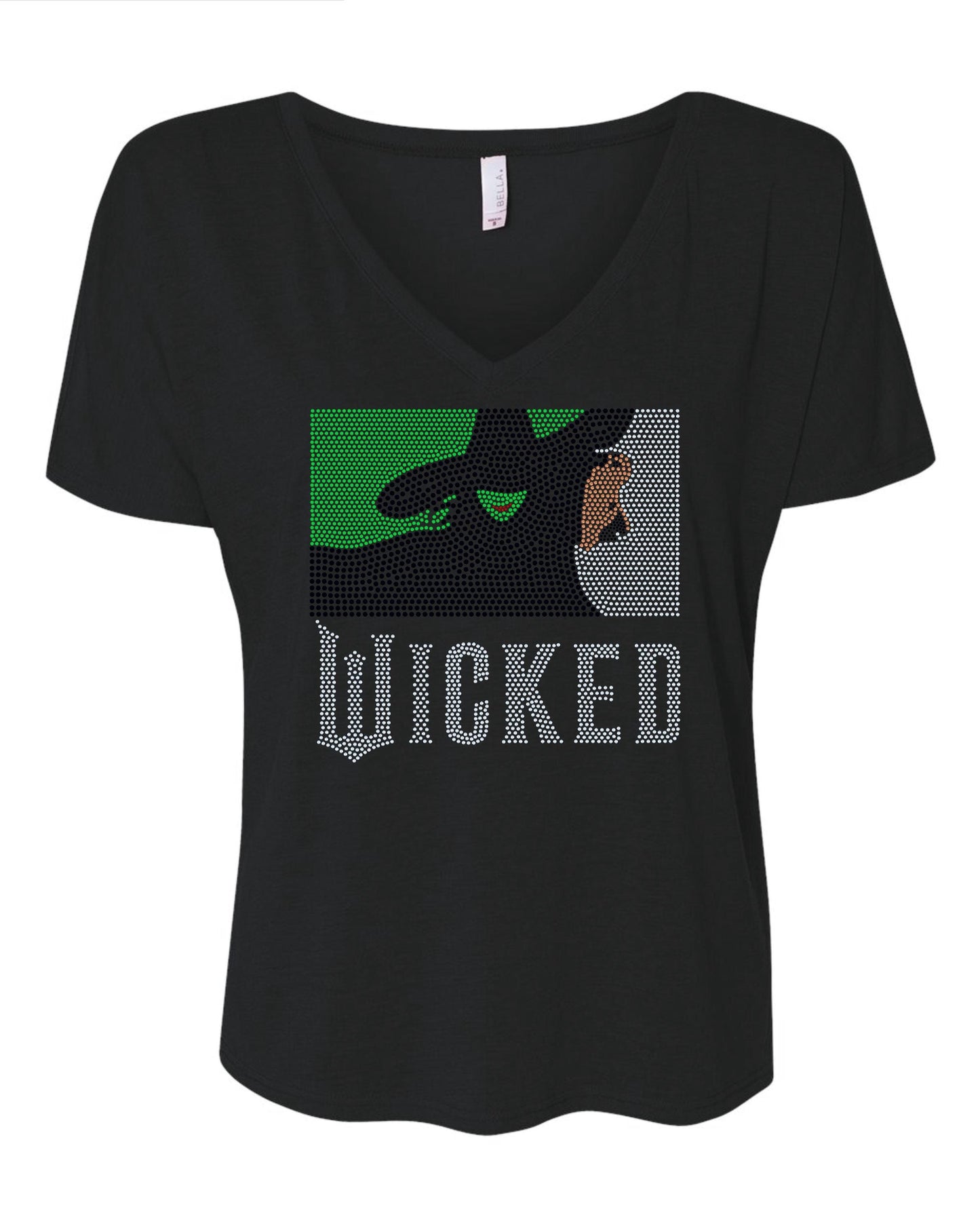 Wicked Inspired Movie Bling Tee, Witch BLING Spangle Tees, Long Sleeves, Sweatshirts! Defying Gravity, Changed for Good - Stitch N Bling