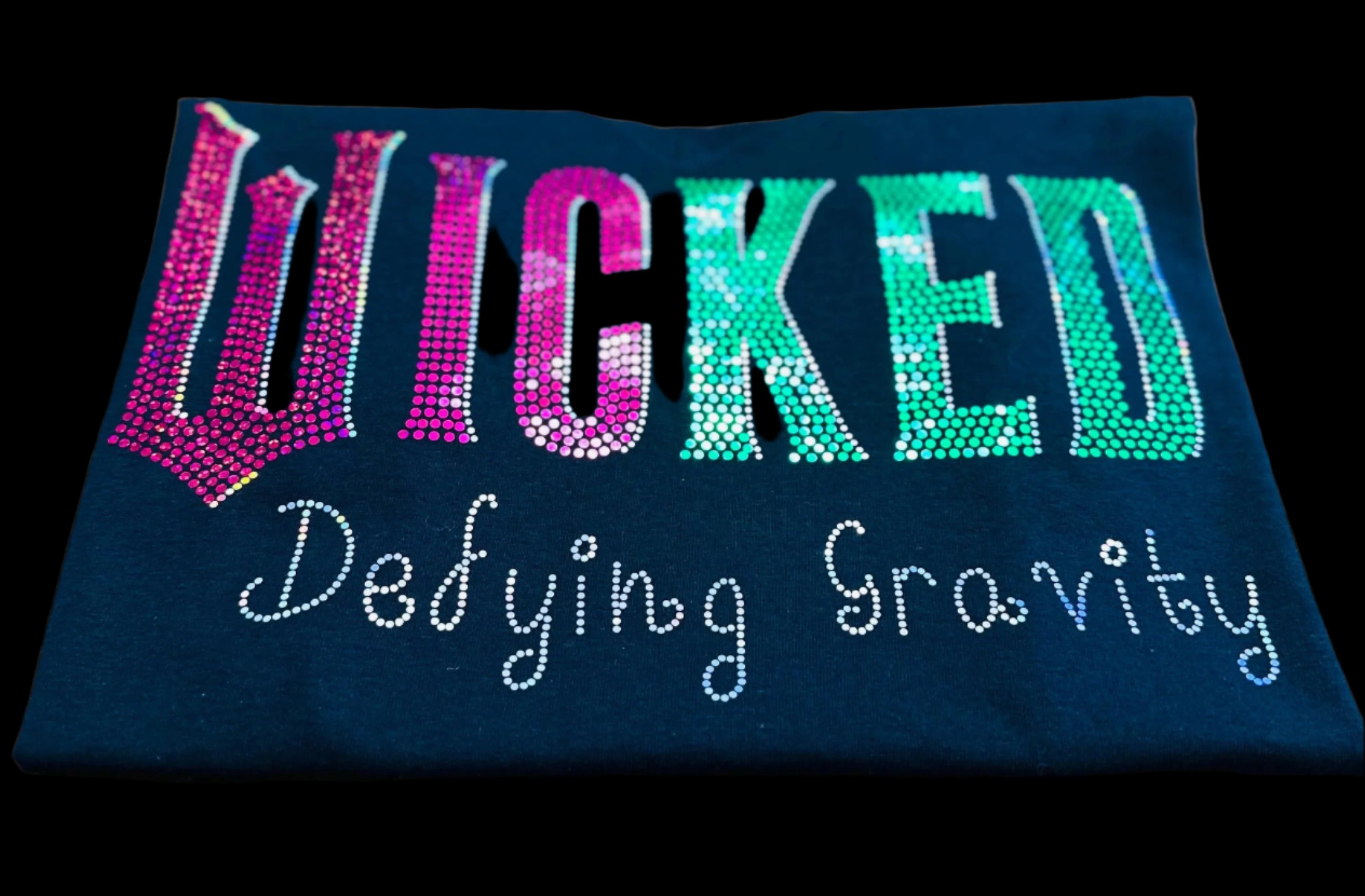 Wicked Defying Gravity Inspired Movie Bling Tee, Witch BLING Spangle Tees, Long Sleeves, Sweatshirts! Changed for Good - Stitch N Bling