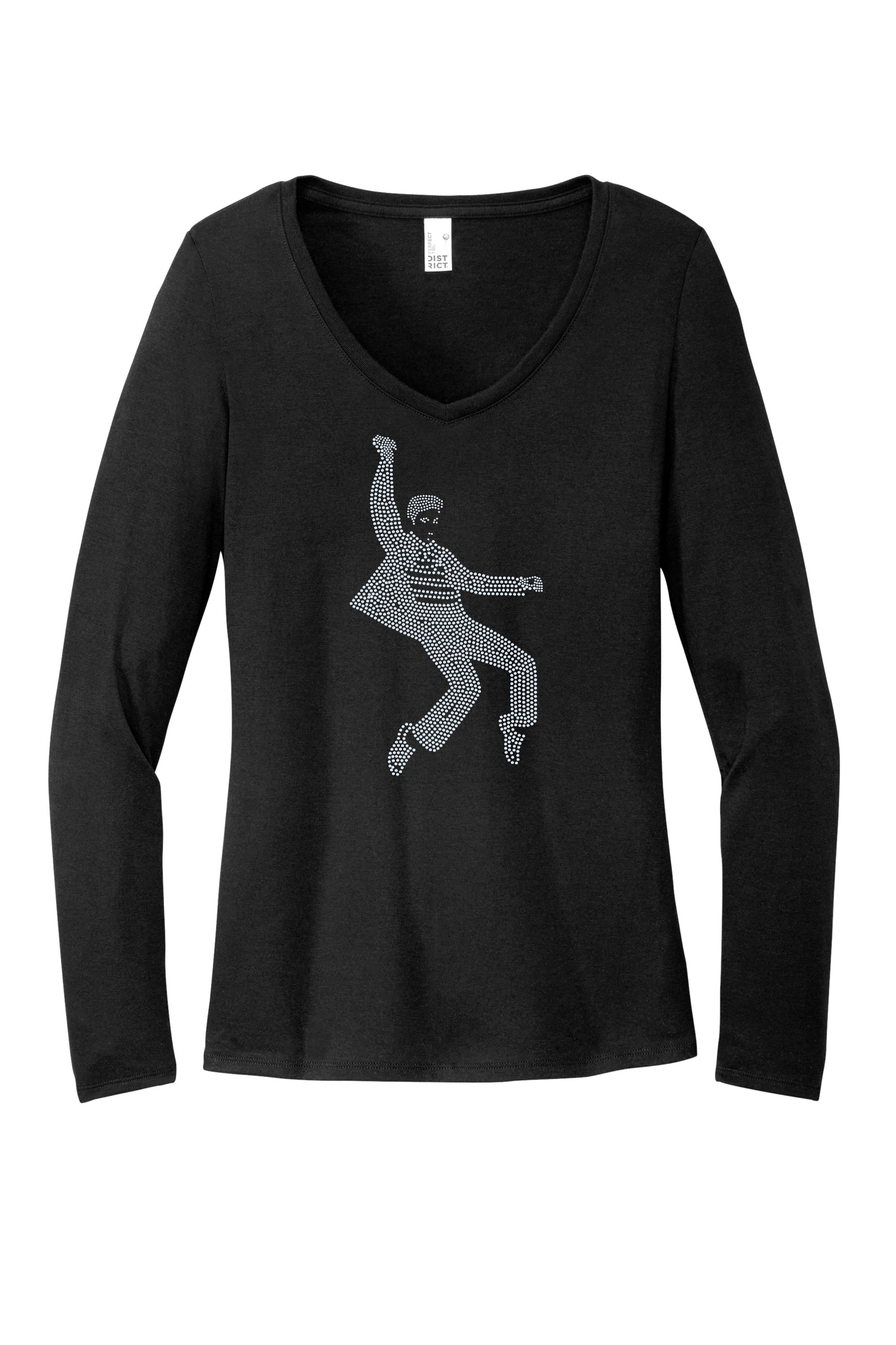 Elvis Presley Jailhouse Rock Apparel – Ladies V-Neck Tee, Unisex Crewneck, Ladies Long Sleeve V-Neck Shirt, Unisex Sweatshirt