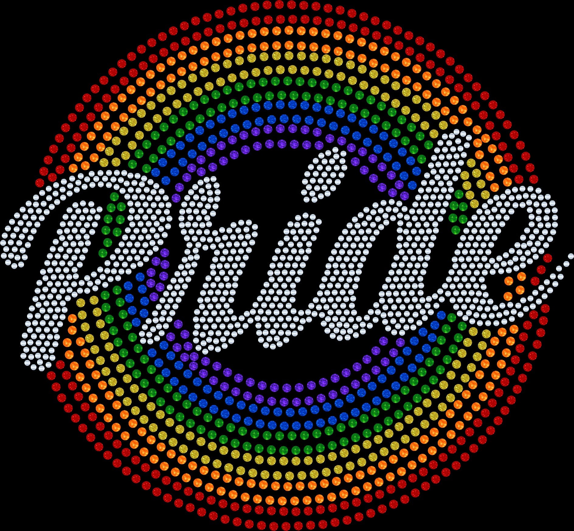 Circle of Pride Bling Shirt, Pride in Full Circle Sparkling Bling T-Shirt, Shimmering Circle Pride Tee, Tank or Sweatshirt Available - Stitch N Bling