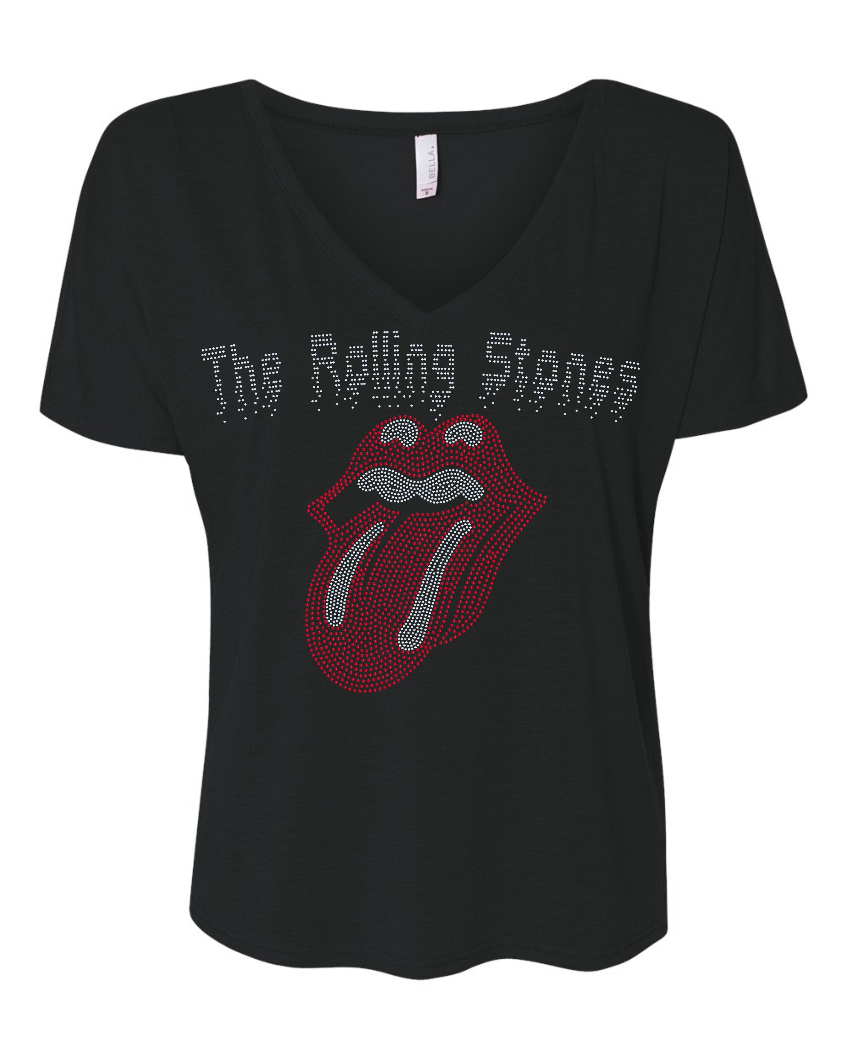 Rolling Stones Concert Bling Apparel β Ladies V-Neck Tee, Unisex Crewneck, Ladies Long Sleeve V-Neck Shirt, Unisex Sweatshirt