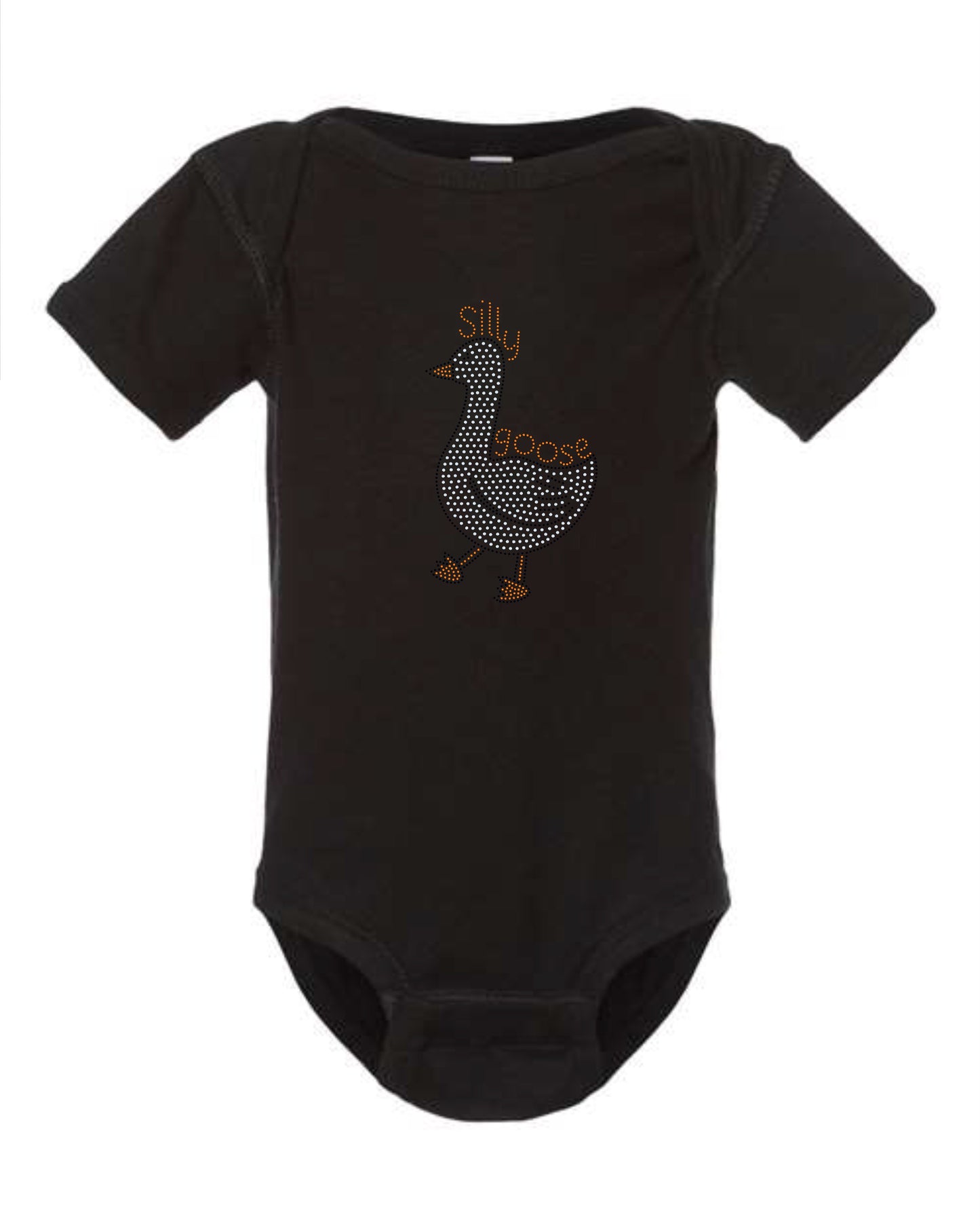 Silly Goose Onesie or Tee / Goose Bling Onesie! Baby Bling! Youth Tee / T-Shirt Bling! Free Personalization Available!