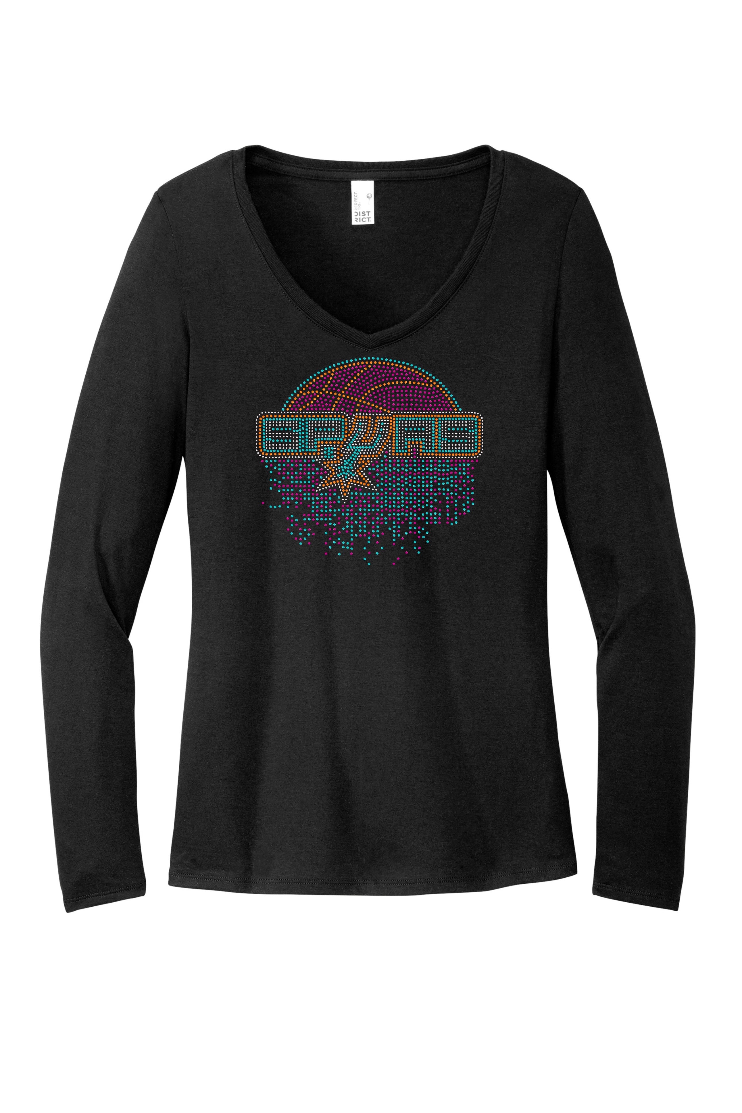 San Antonio Spurs Basketball Traditional Colors Bling Apparel – Ladies V-Neck Tee, Unisex Crewneck, Ladies Long Sleeve V-Neck Shirt, Unisex Sweatshirt