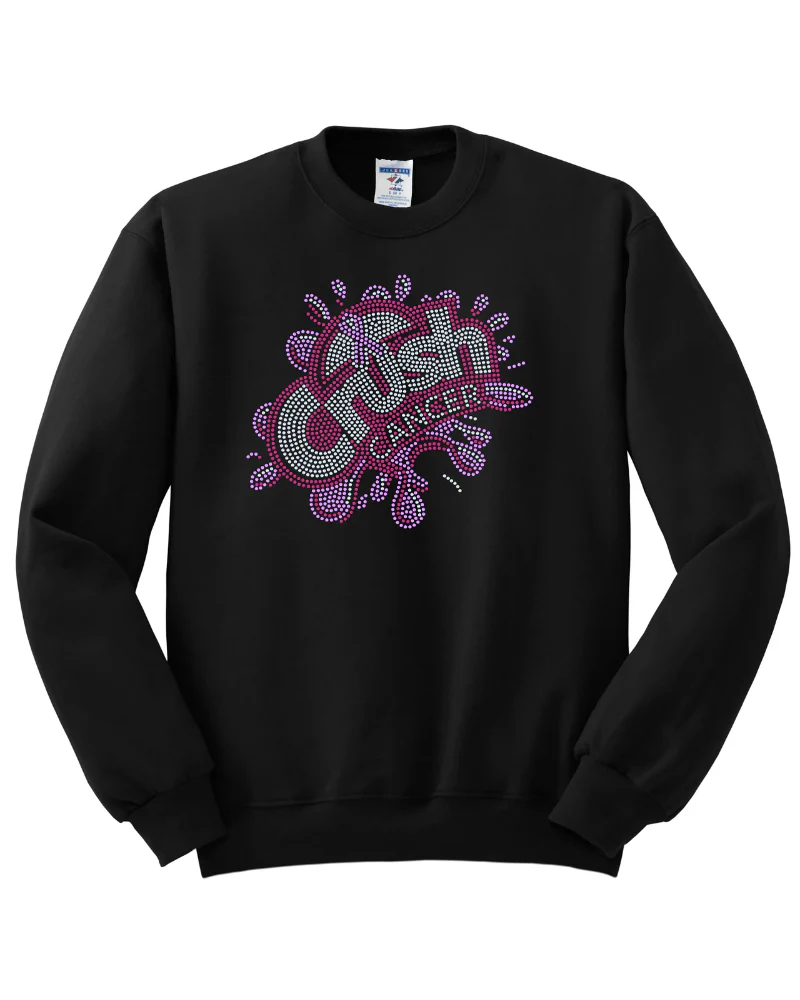 Crush Breast Cancer Awareness Apparel – Ladies V-Neck Tee, Unisex Crewneck, Ladies Long Sleeve V-Neck Shirt, Unisex Sweatshirt