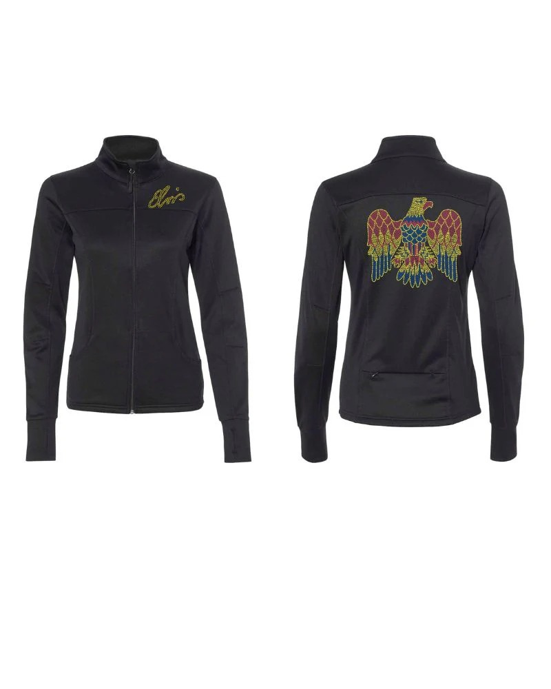 Elvis Eagle Bling Zippered Jacket or Unisex Sweatshirt!