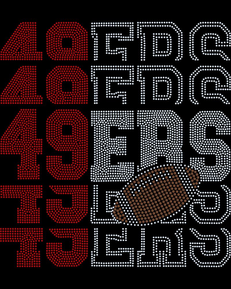 San Francisco 49ers Football Bling Apparel – Ladies V-Neck Tee, Unisex Crewneck, Ladies Long Sleeve V-Neck Shirt, Unisex Sweatshirt